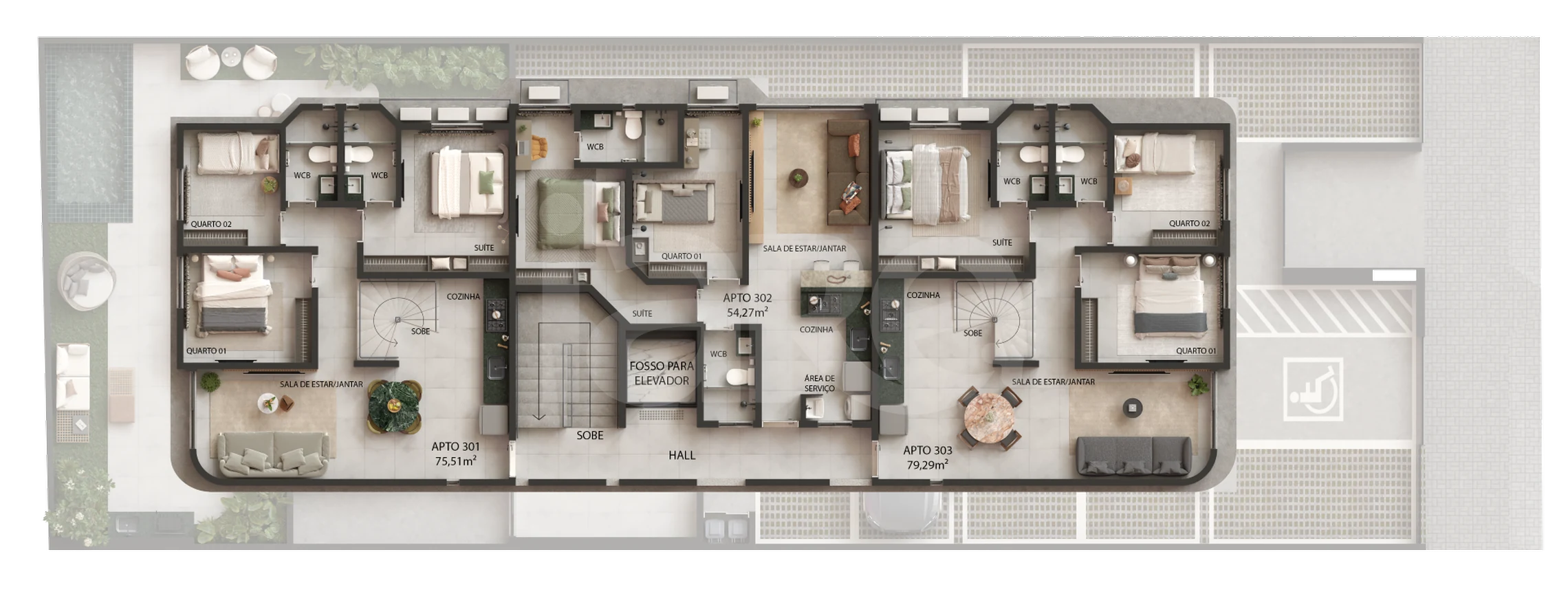 Planta — Pavimento 03