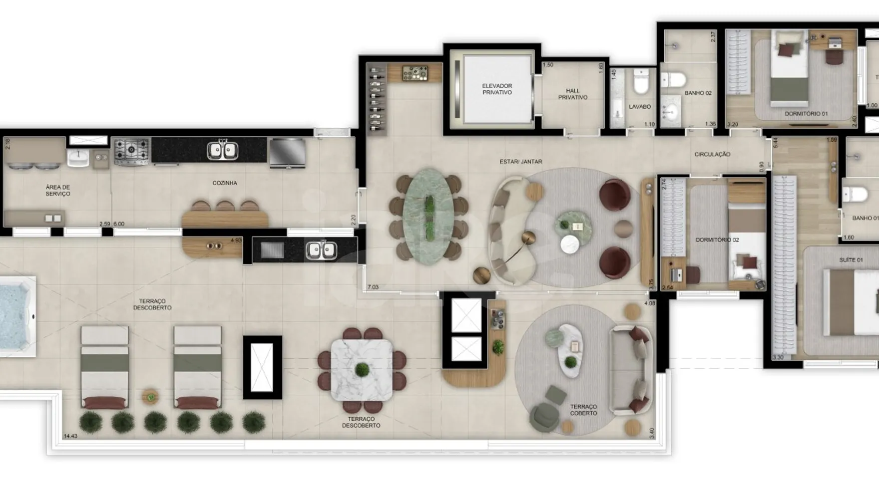 Planta — Garden 183 m²