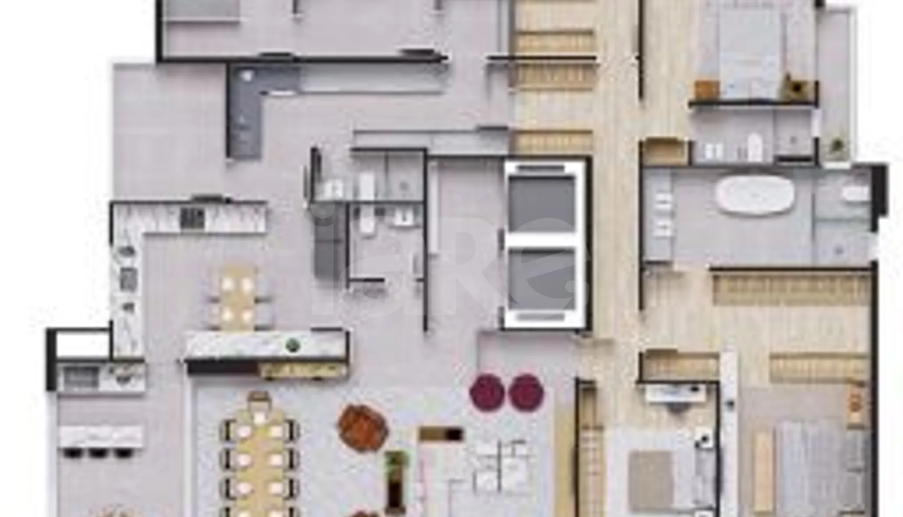 Planta — Apartamento 267 m²