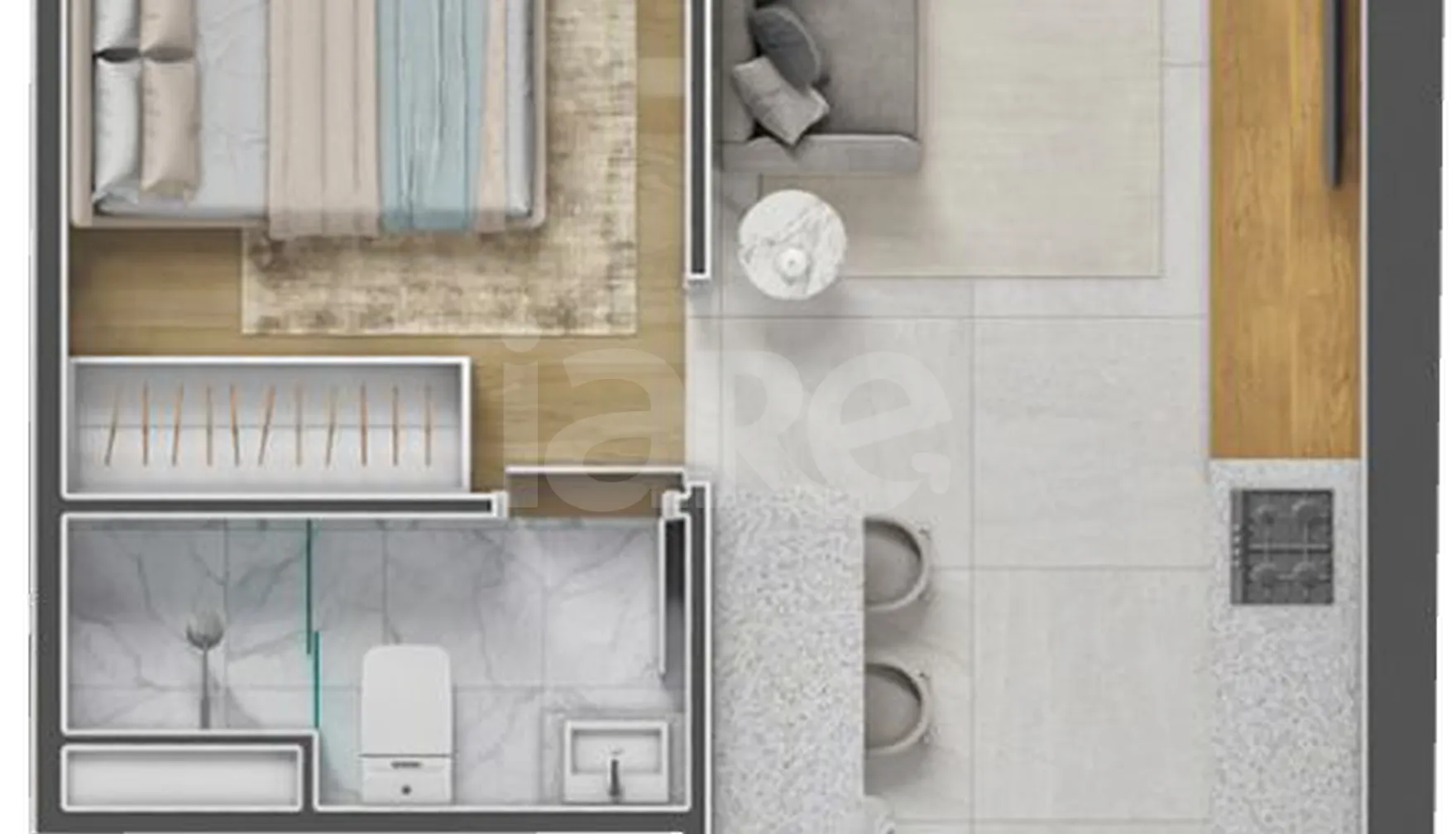Planta — Apartamento 29,11 m²