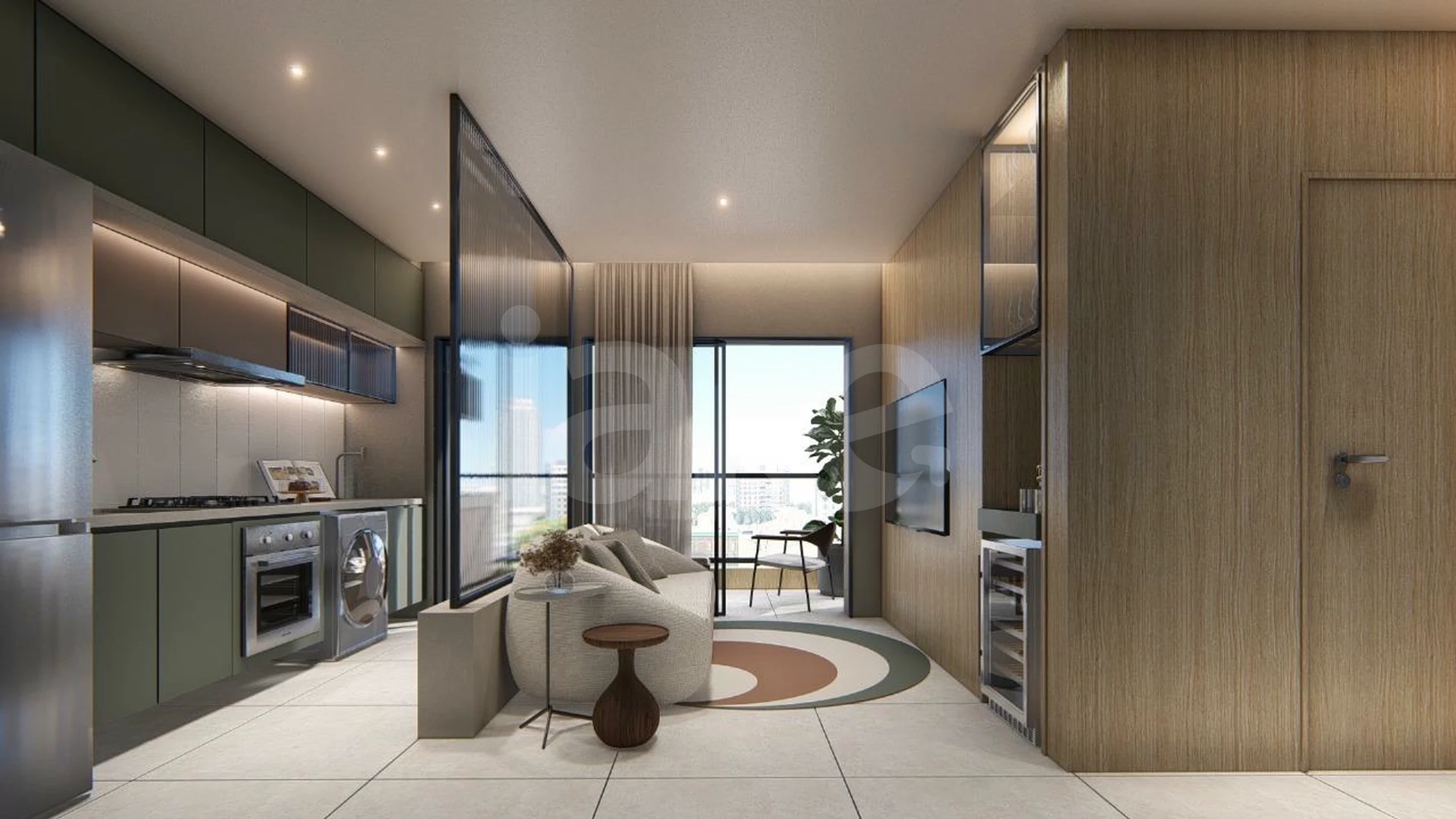 Raízes - Apartamento com 51,95 m², em Ilha do Leite — foto 2