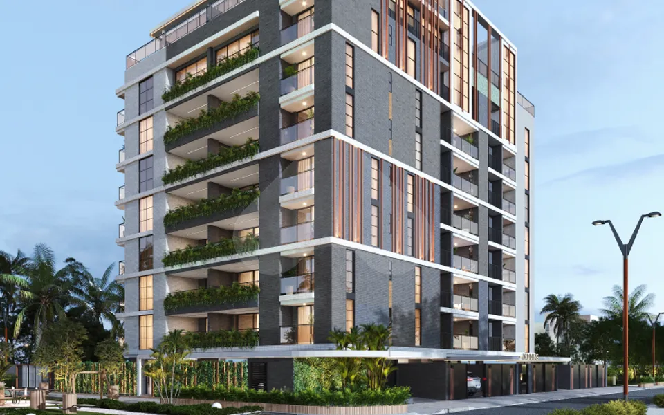 Porto Jardins - Apartamento com 66,13 m², em Intermares — foto 2