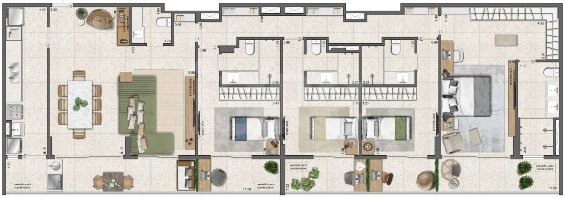 Planta — Garden 179,29 m²