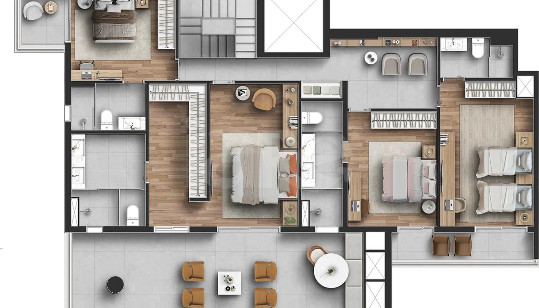 Planta — Garden 281,9 m²