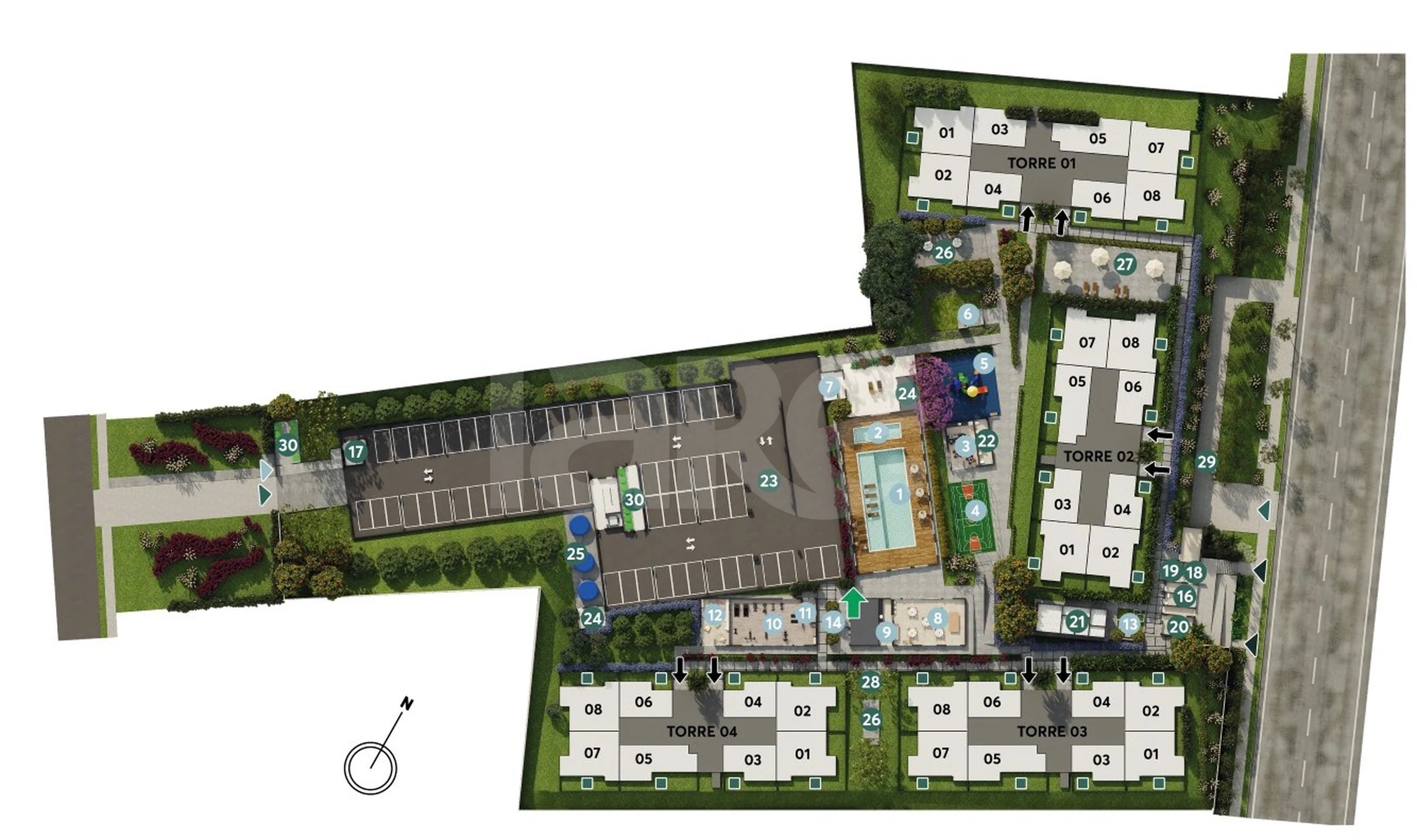 Planta — Pavimento implantação