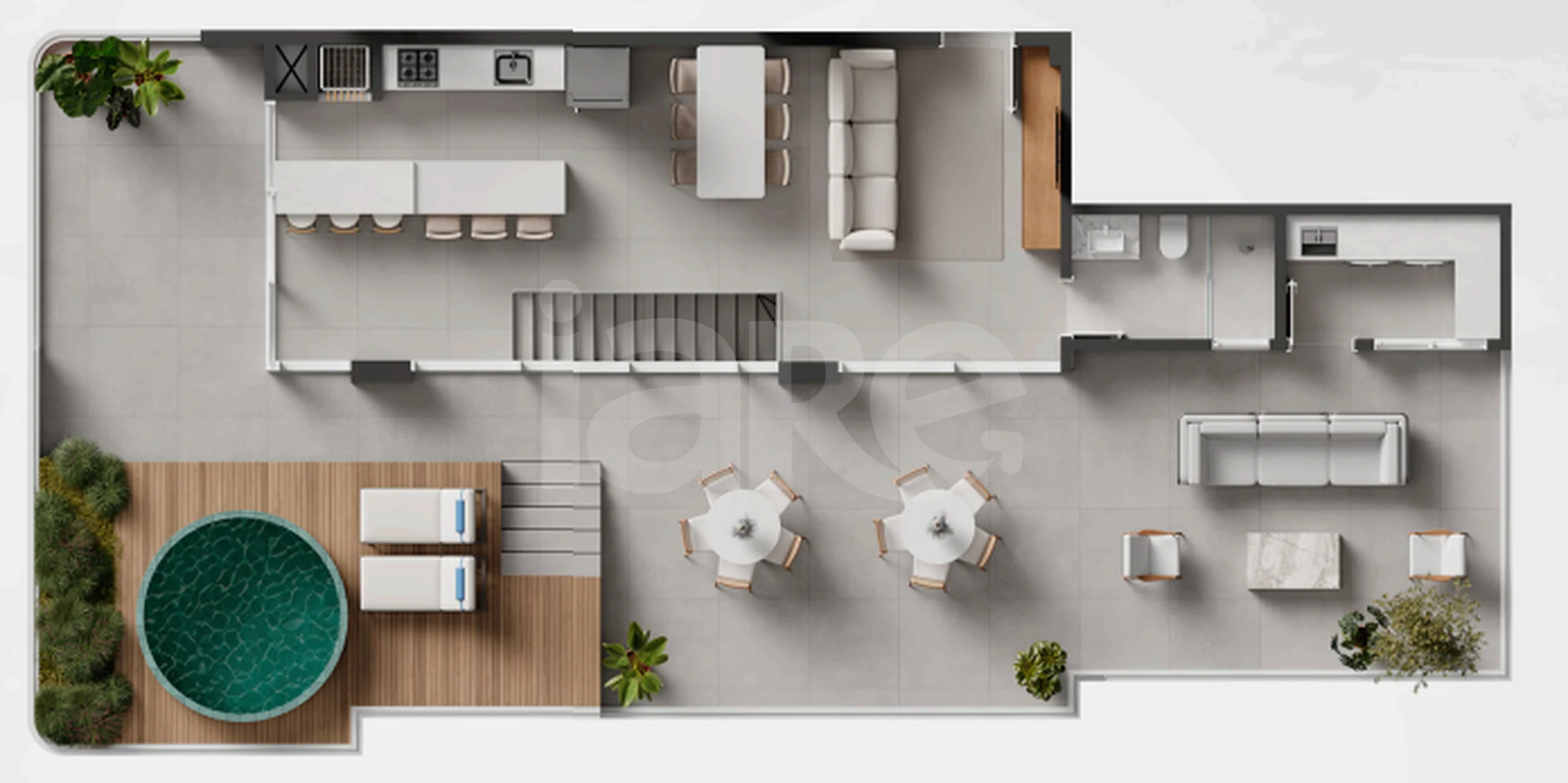 Planta — Cobertura Duplex 268,3 m²