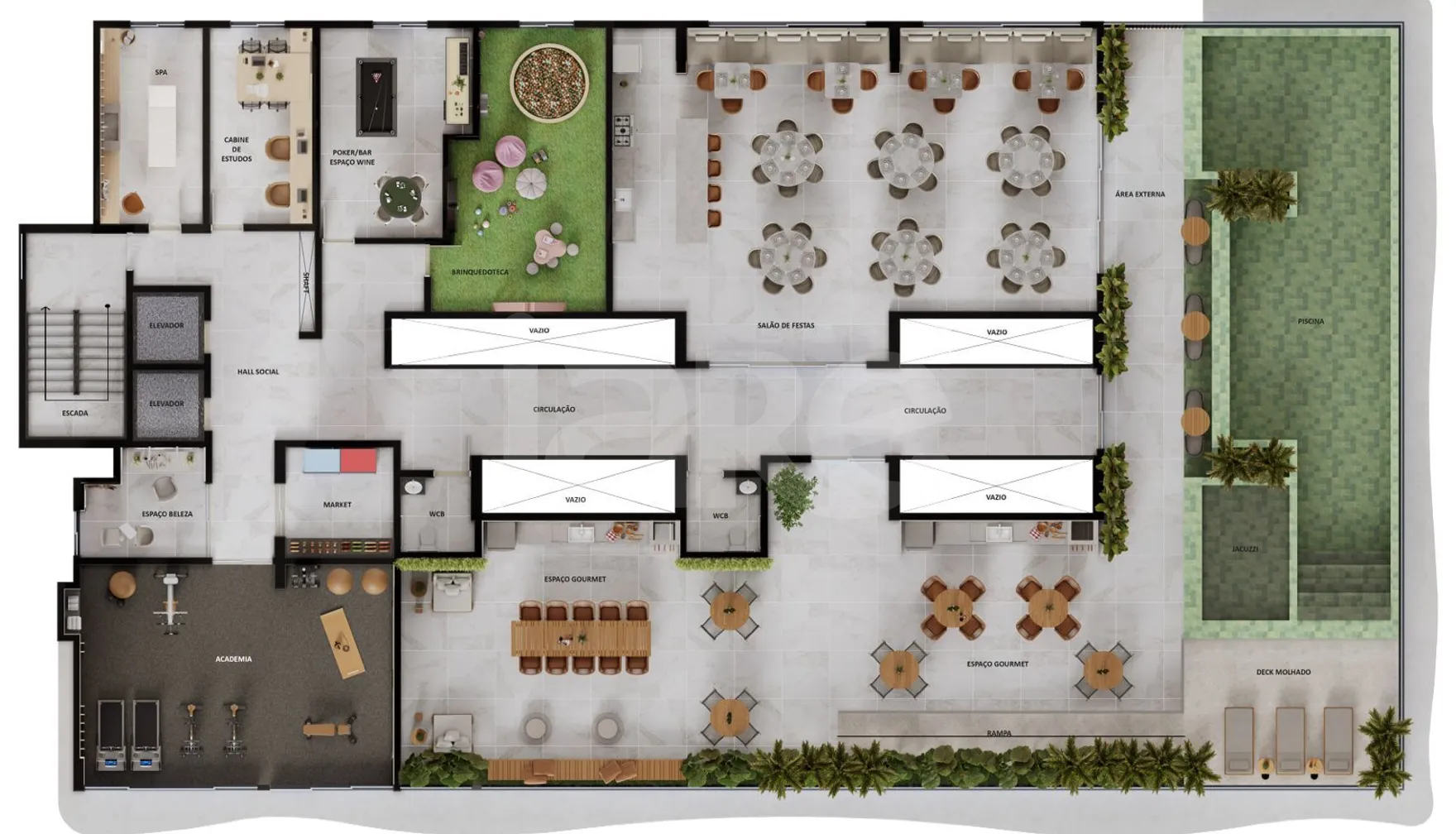 Planta — Pavimento rooftop