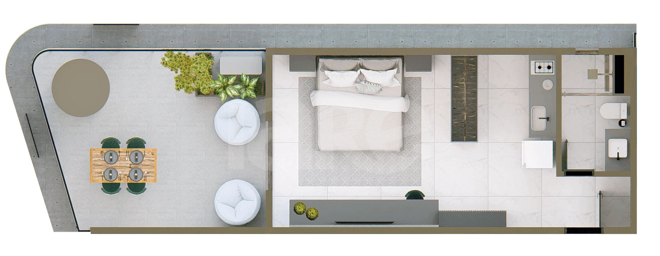 Nakhon Manaira - Studio com 35,22 m², em Manaíra — foto 18