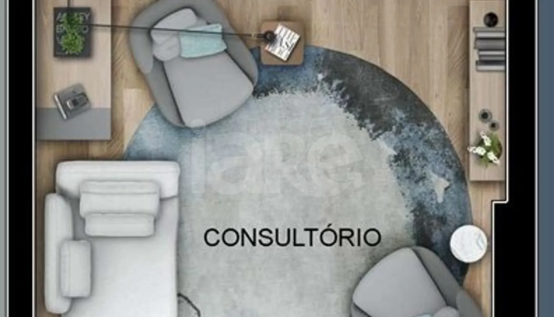 Planta — Sala com Área Ext. 29,1 m²