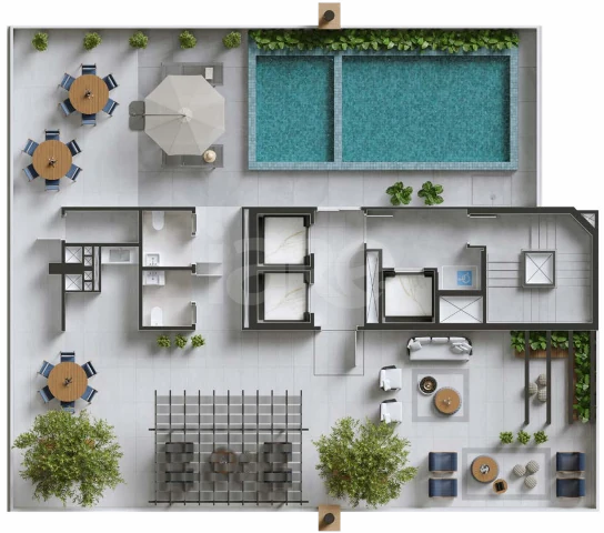 Planta — Pavimento lazer