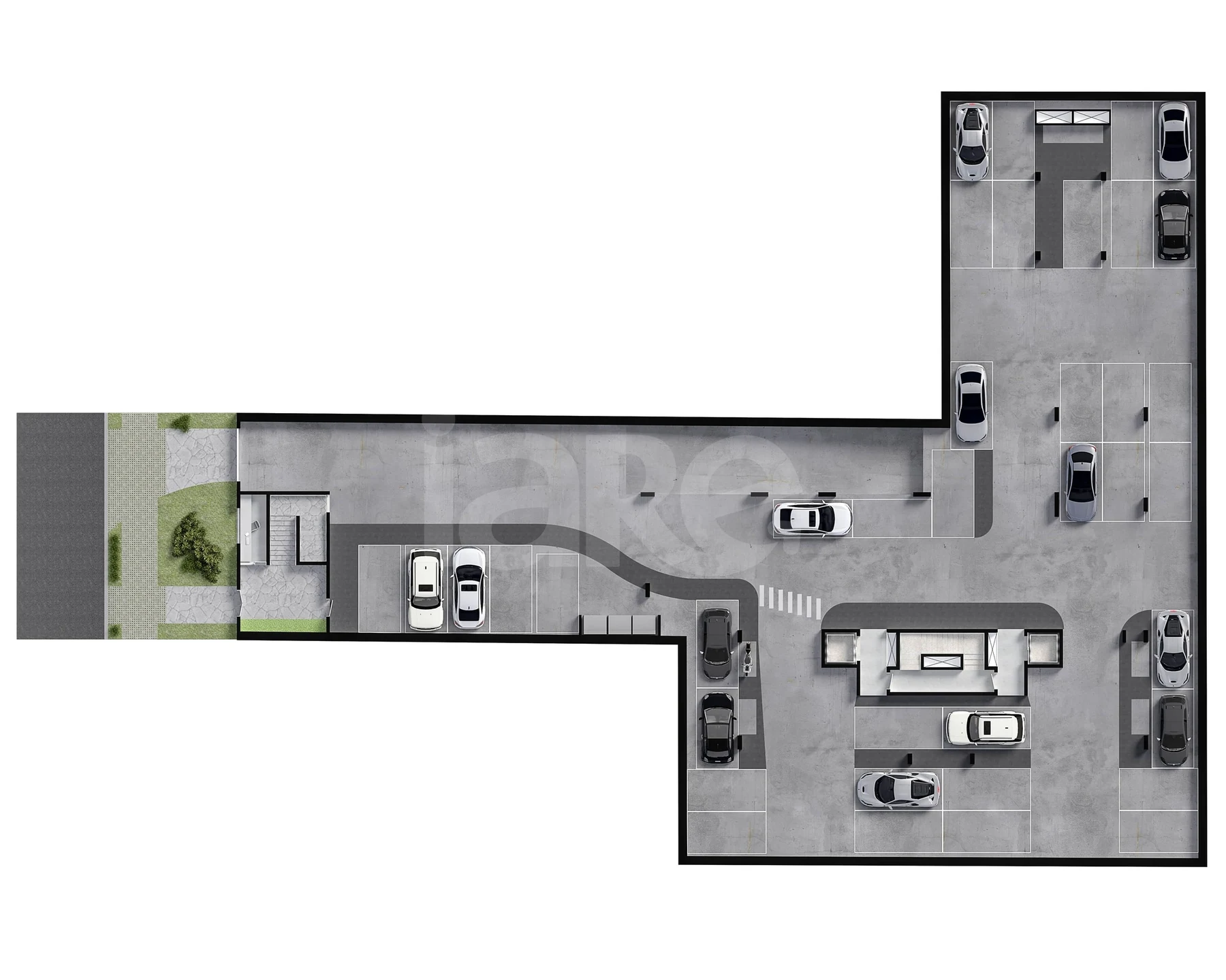 Planta — Pavimento subsolo 1