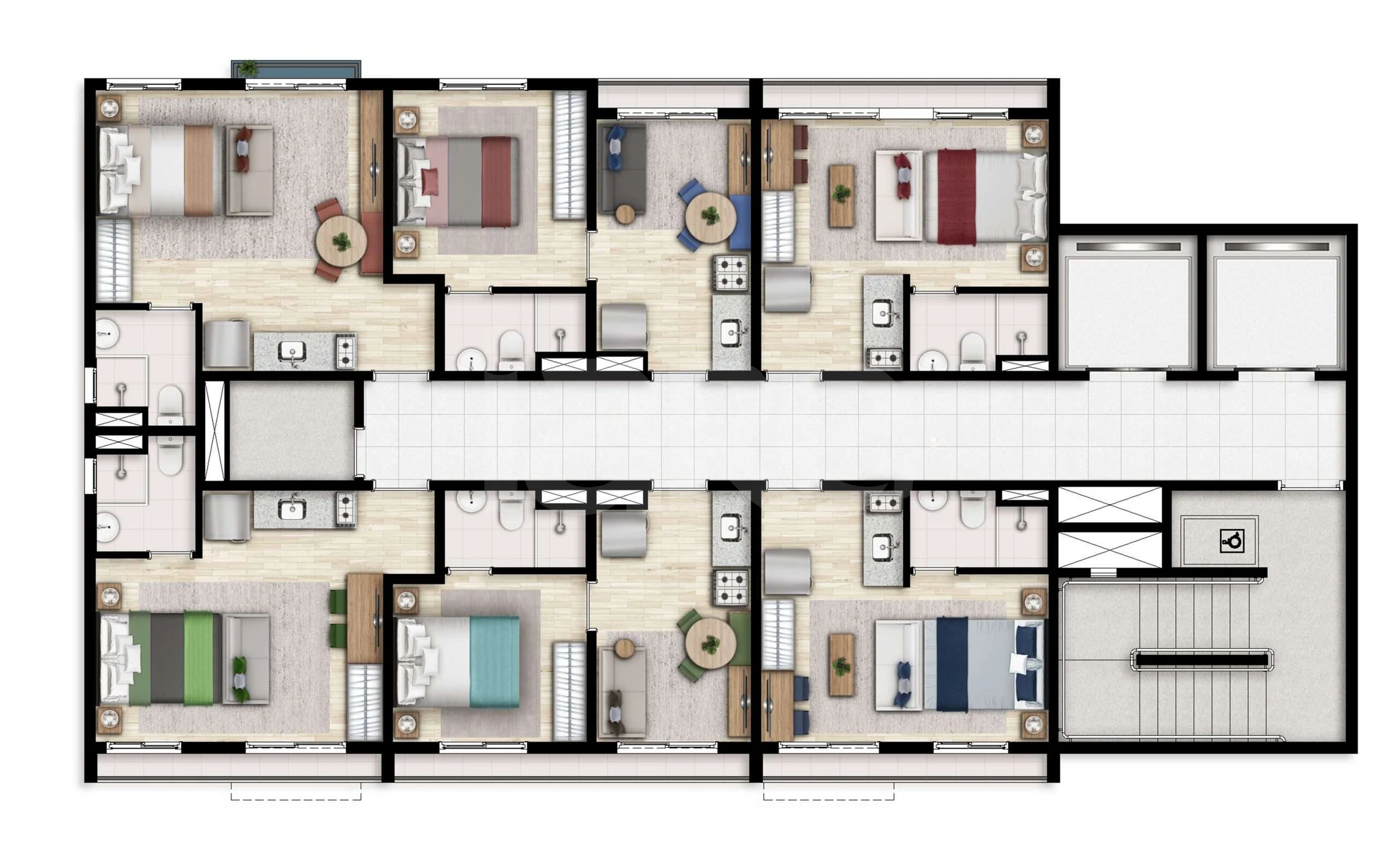 Planta — Pavimento 19 e 20