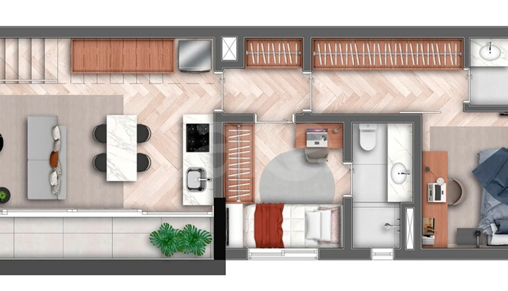 Planta — Garden 135,58 m²