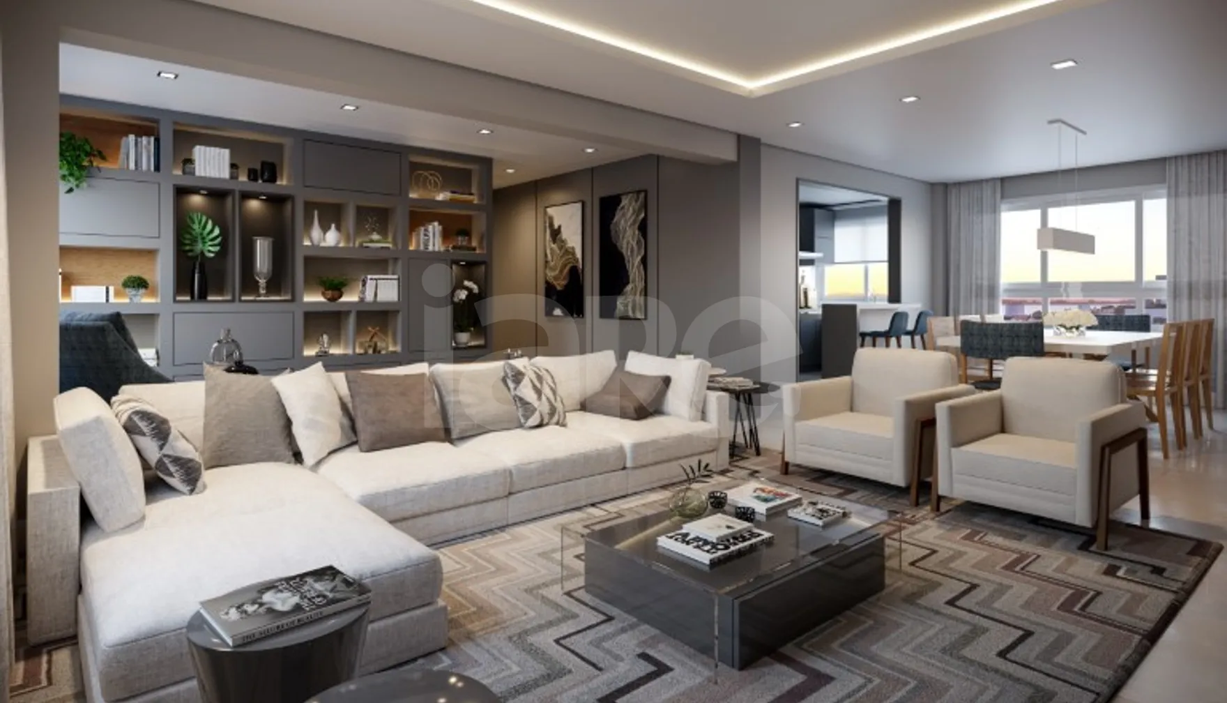 Scenario - Apartamento com 143,36 m², em Tristeza — foto 2