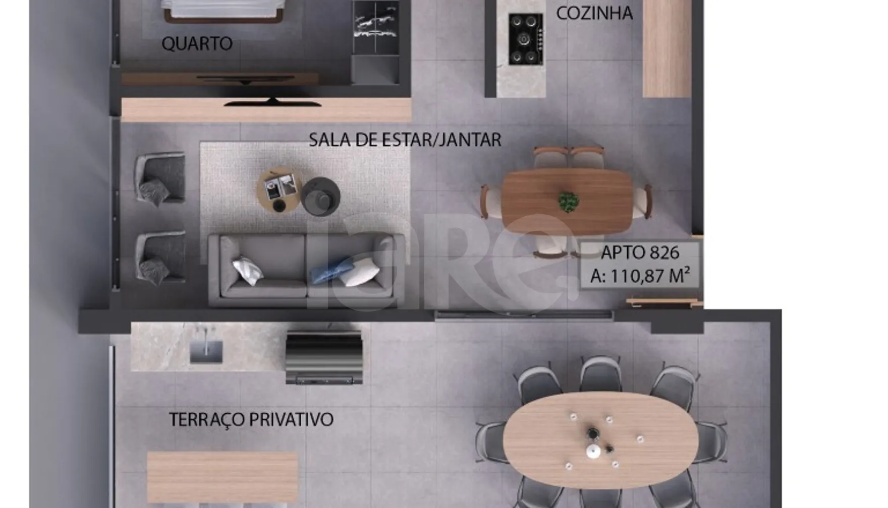 Planta — Garden 111,07 m²