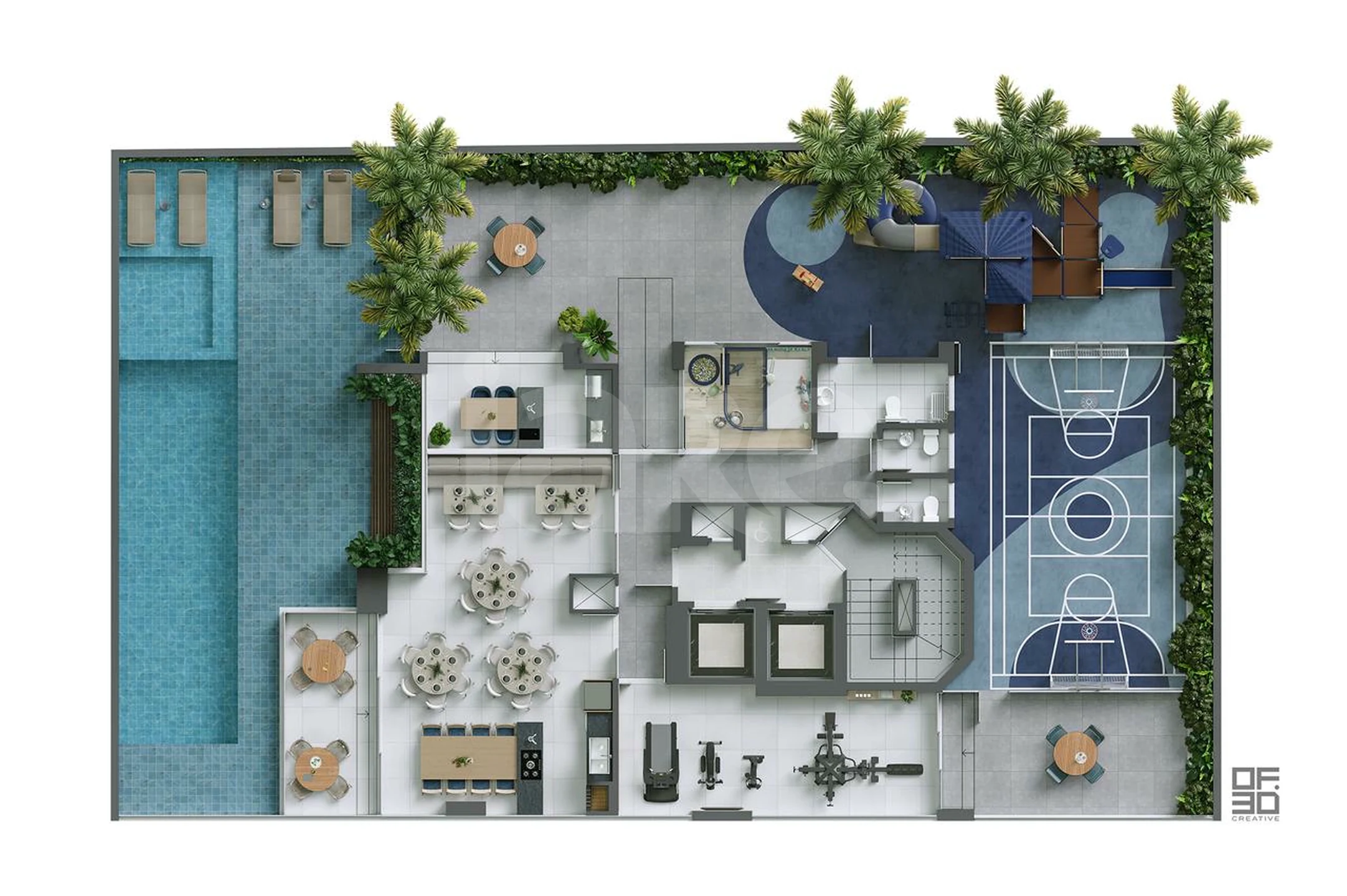 Planta — Pavimento lazer