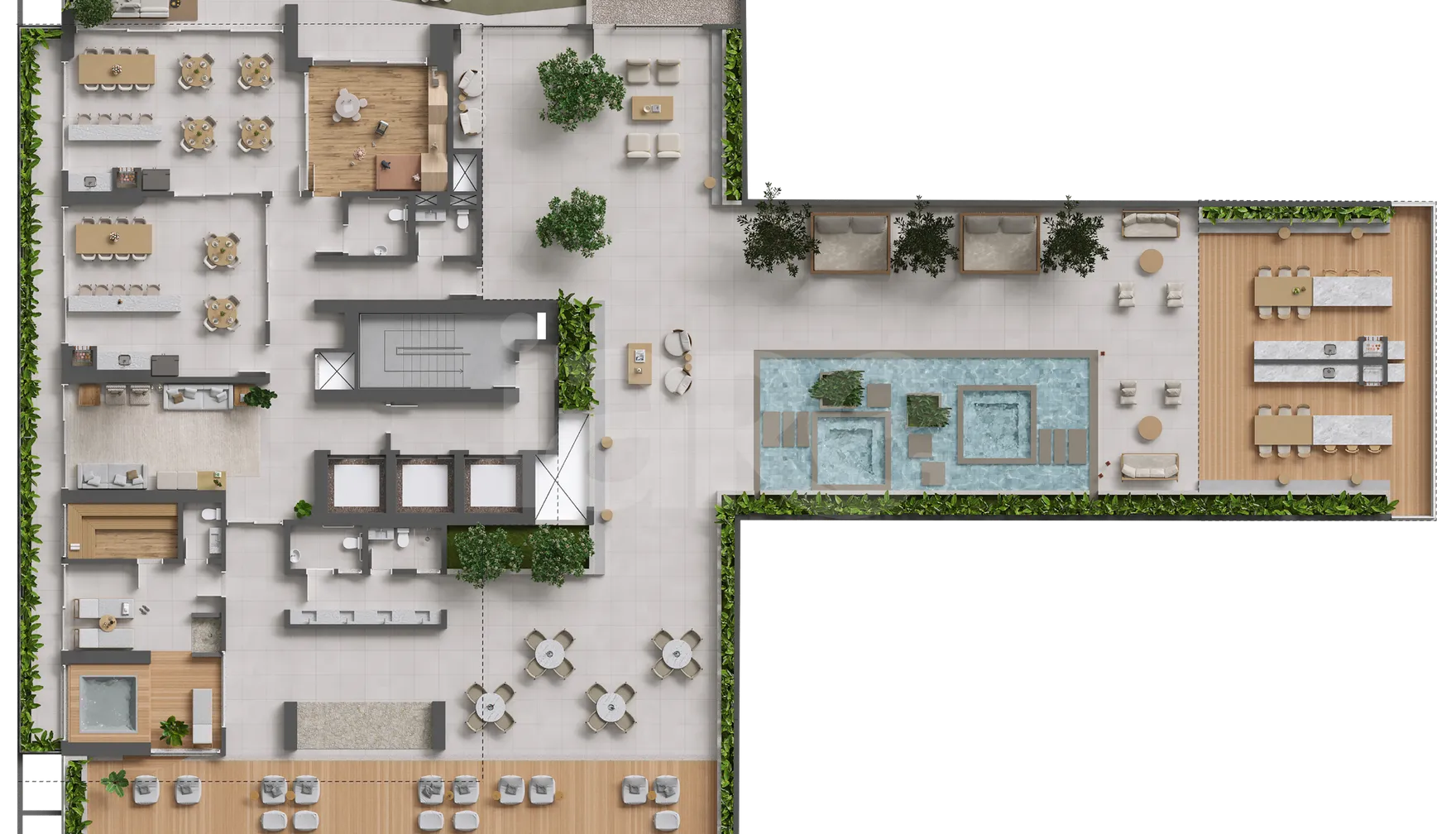 Planta — Pavimento lazer