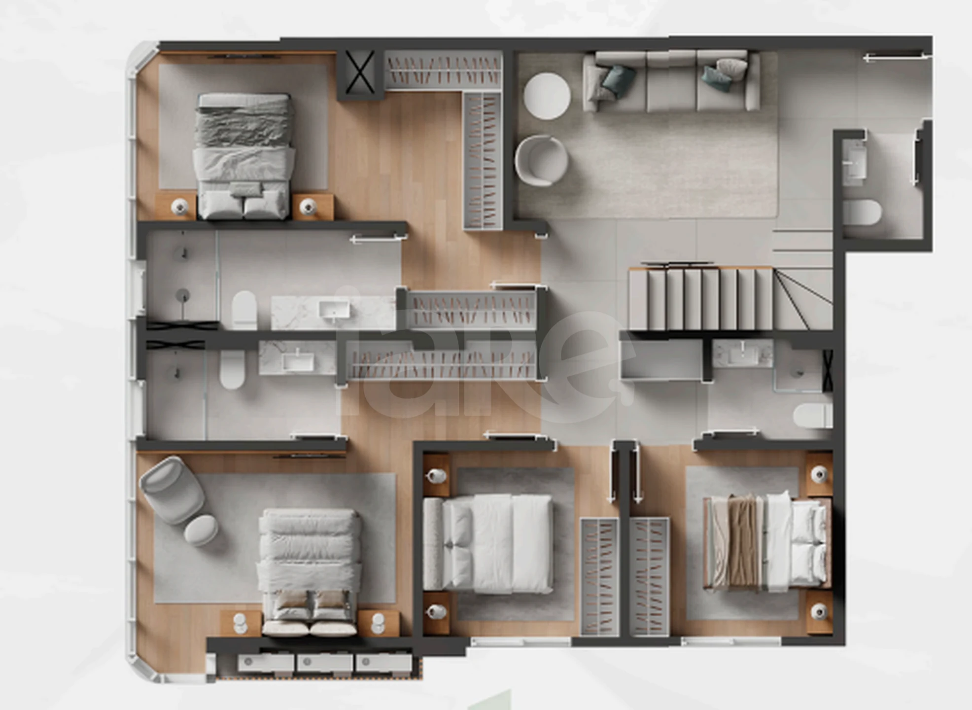 Planta — Cobertura Duplex 268,3 m²