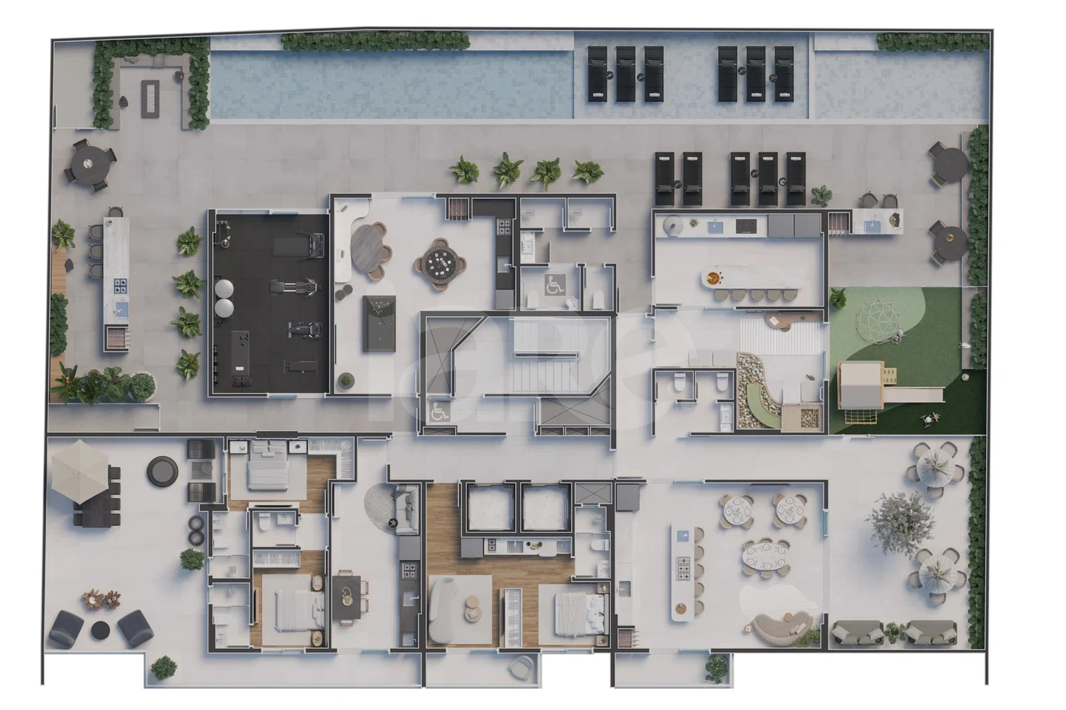 Planta — Pavimento lazer