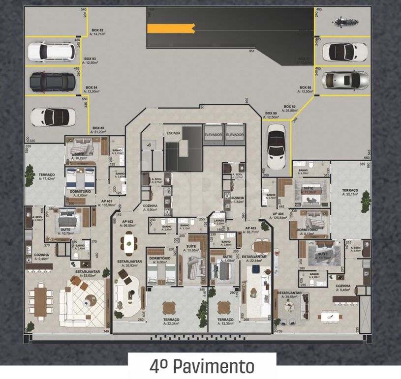 Planta — Pavimento 4
