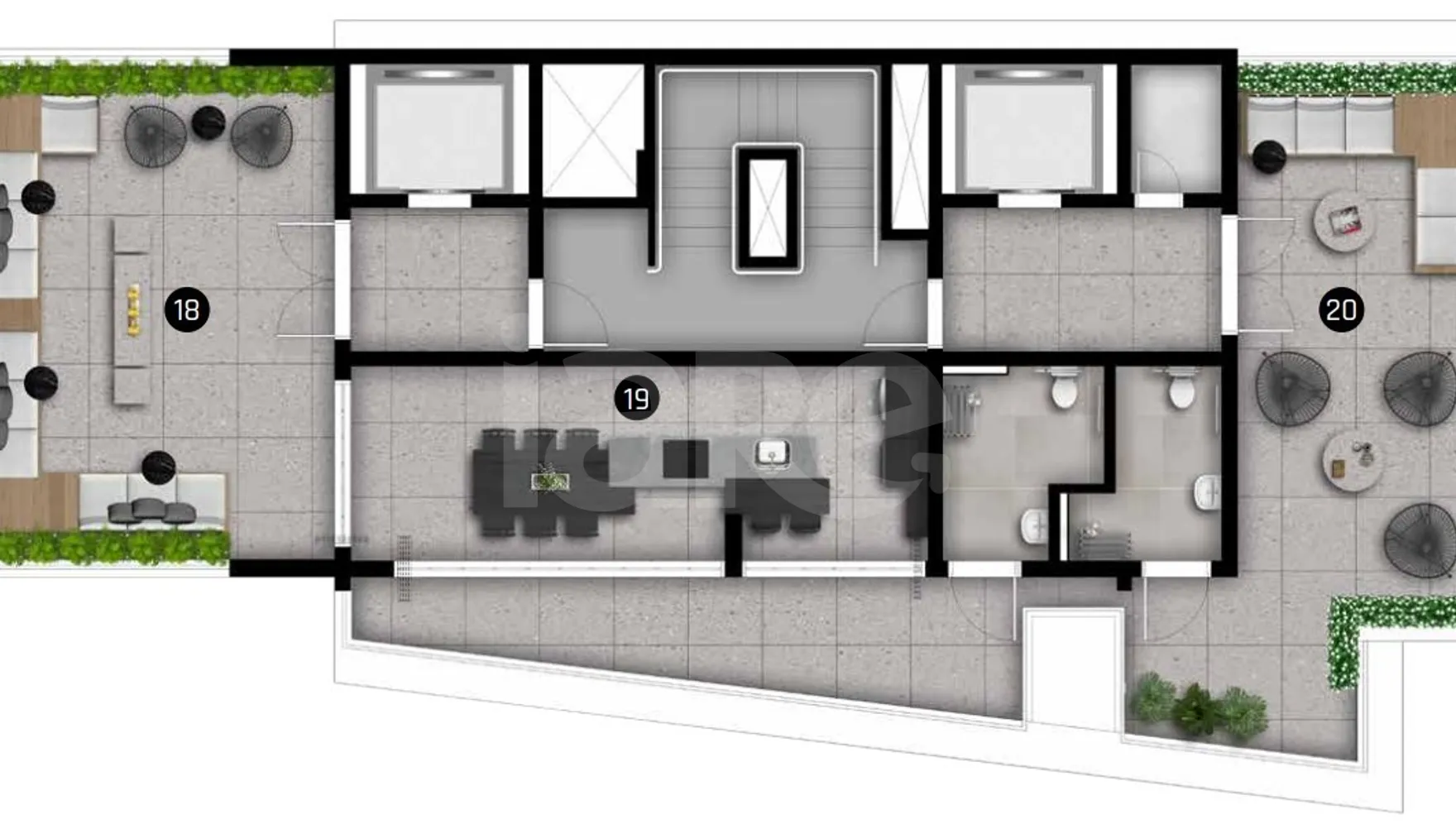 Planta — Pavimento rooftop 2