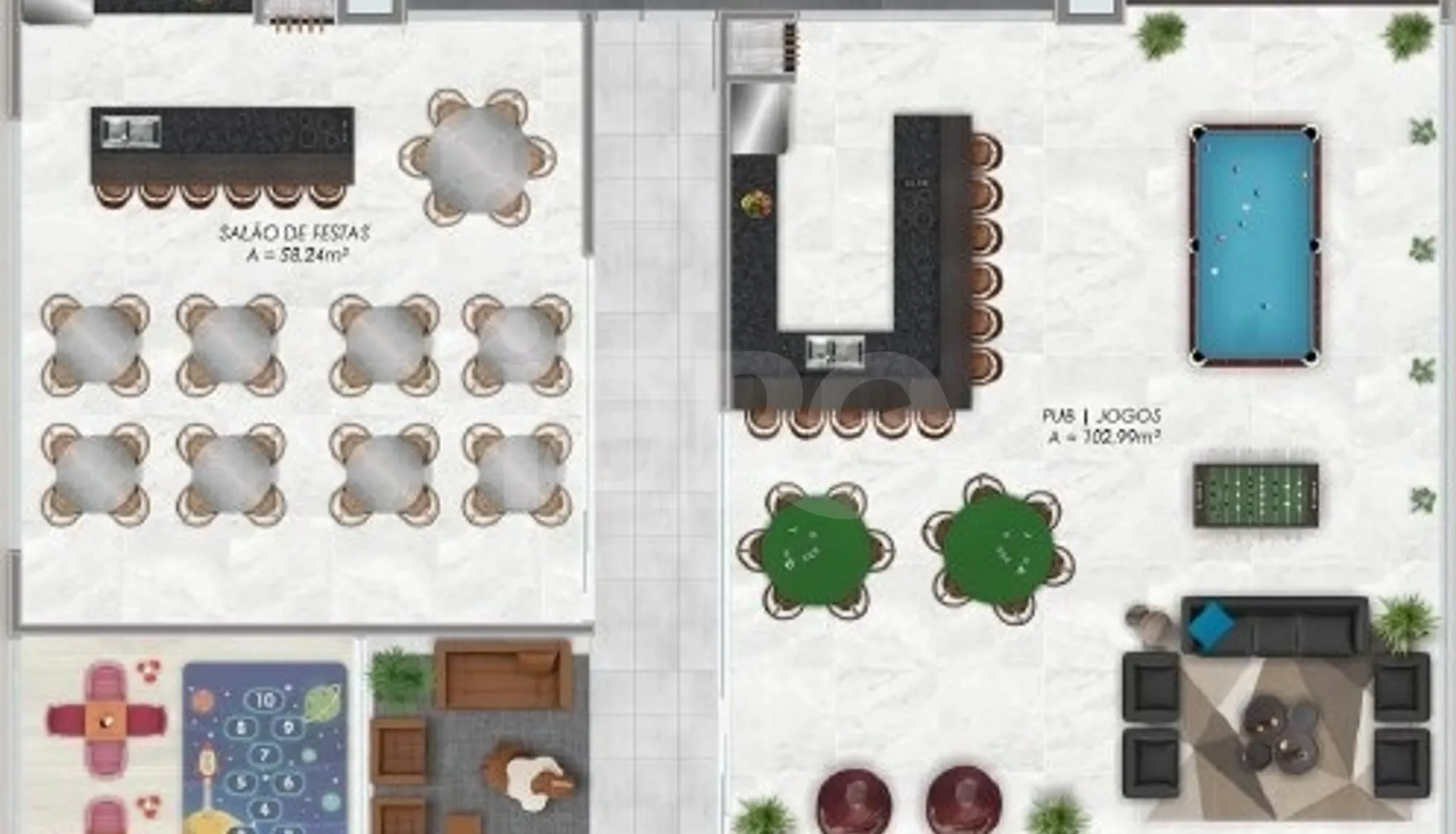Planta — Pavimento rooftop