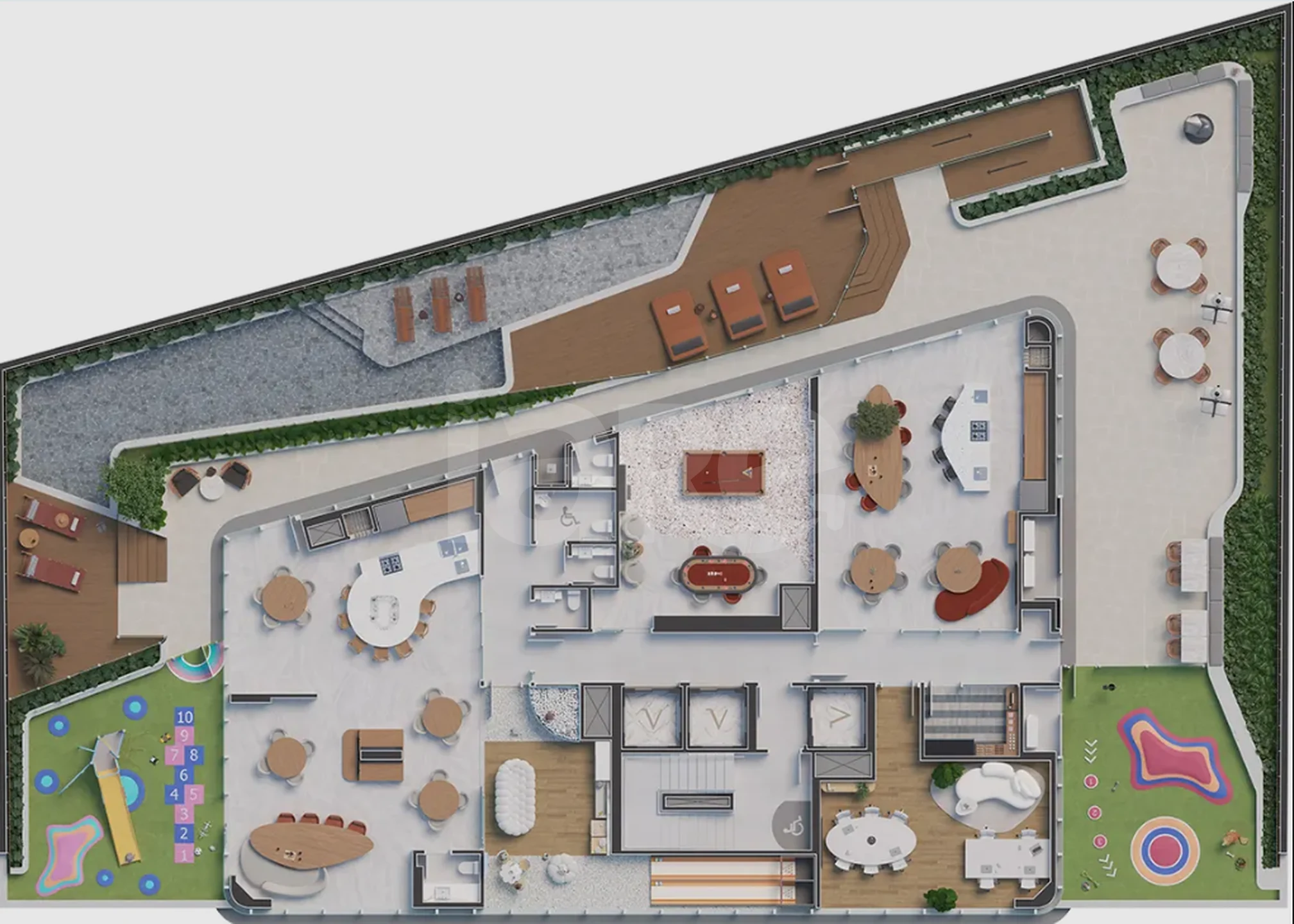 Planta — Pavimento lazer