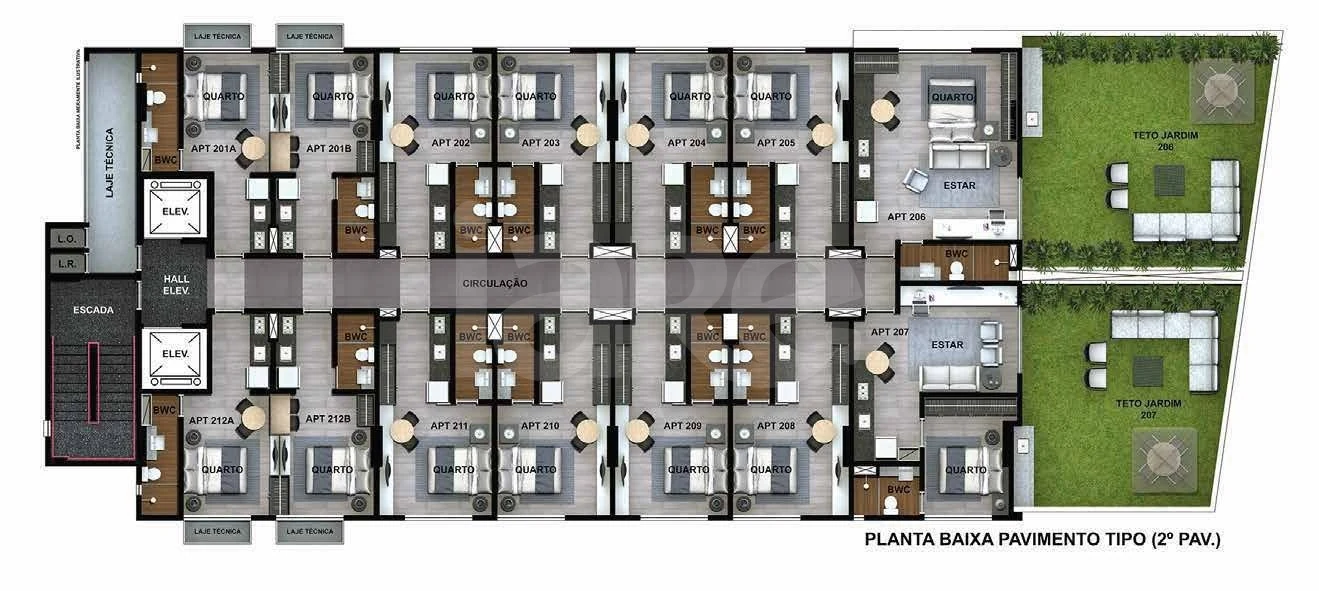Planta — Pavimento 2