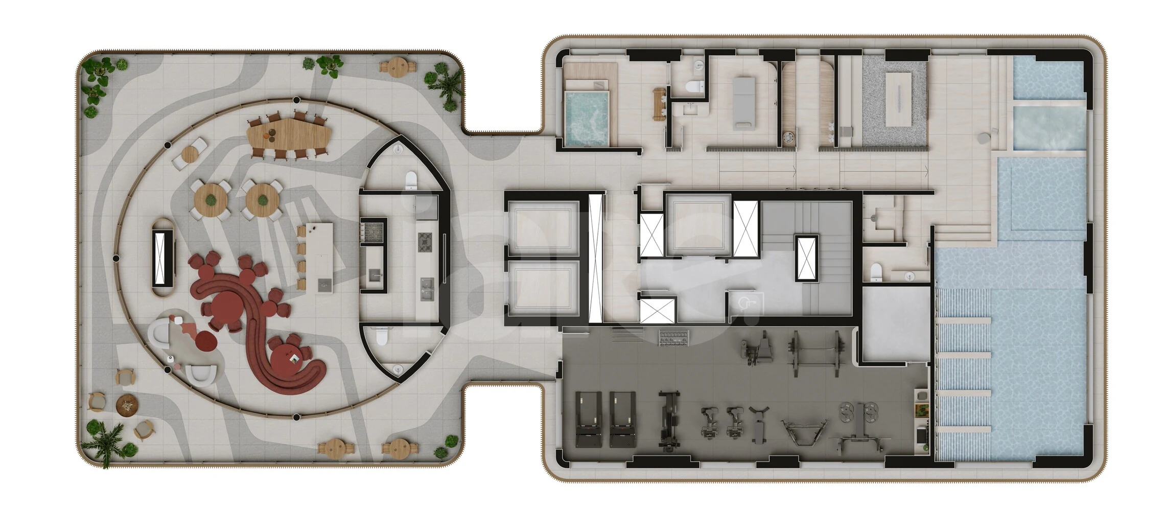 Planta — Pavimento rooftop