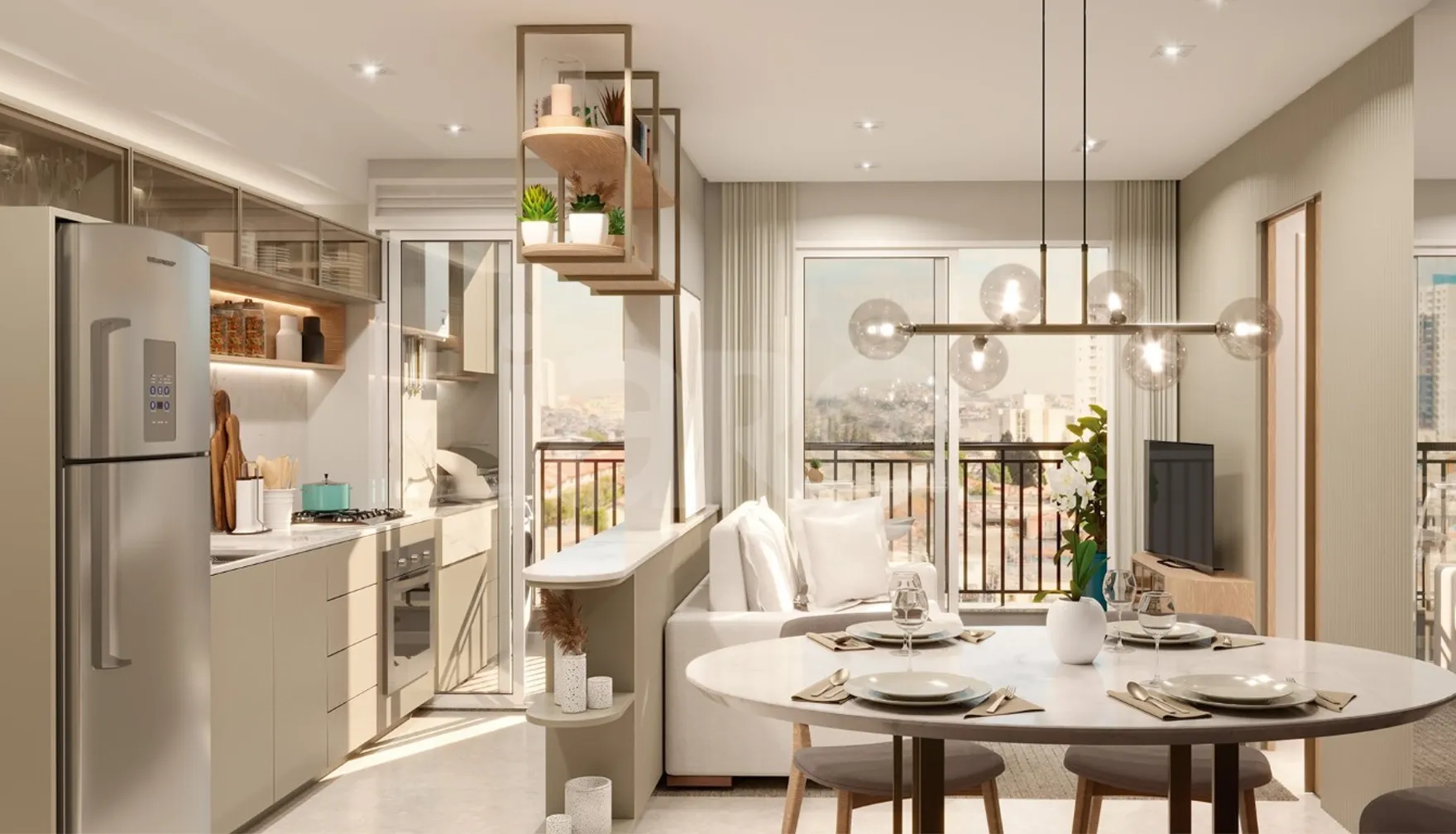 Siena - Apartamento com 51,73 m², em São Pedro — foto 2