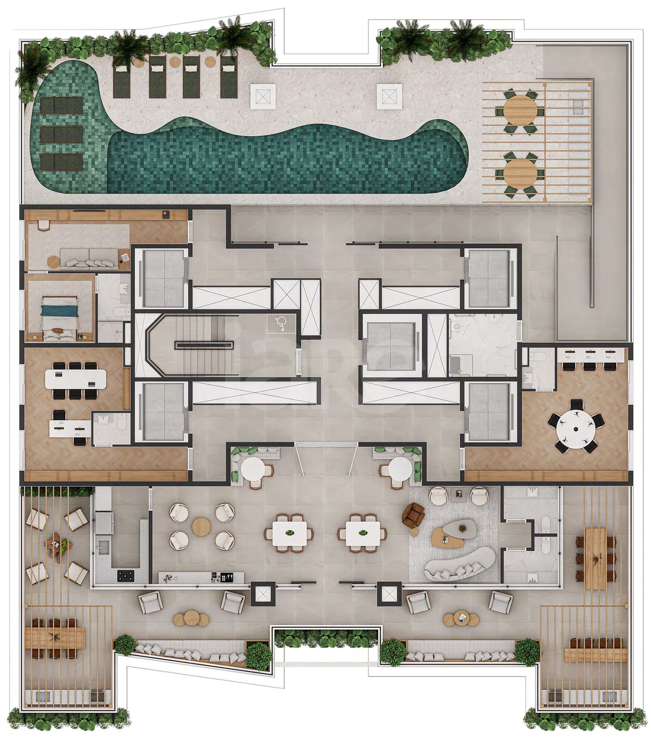Planta — Pavimento rooftop