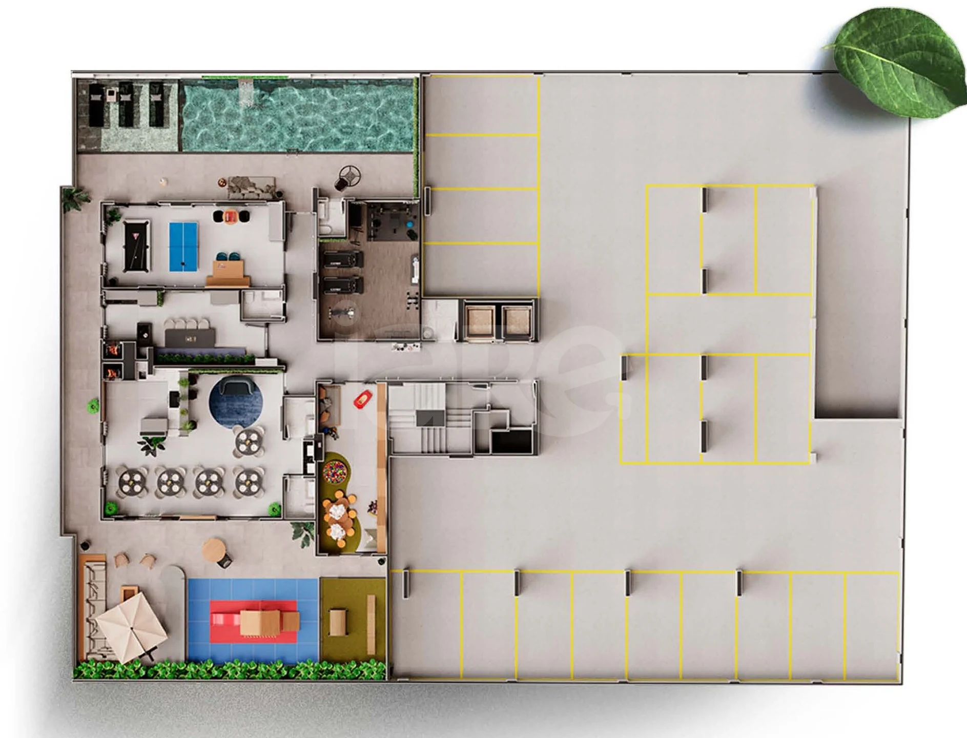 Planta — Pavimento lazer