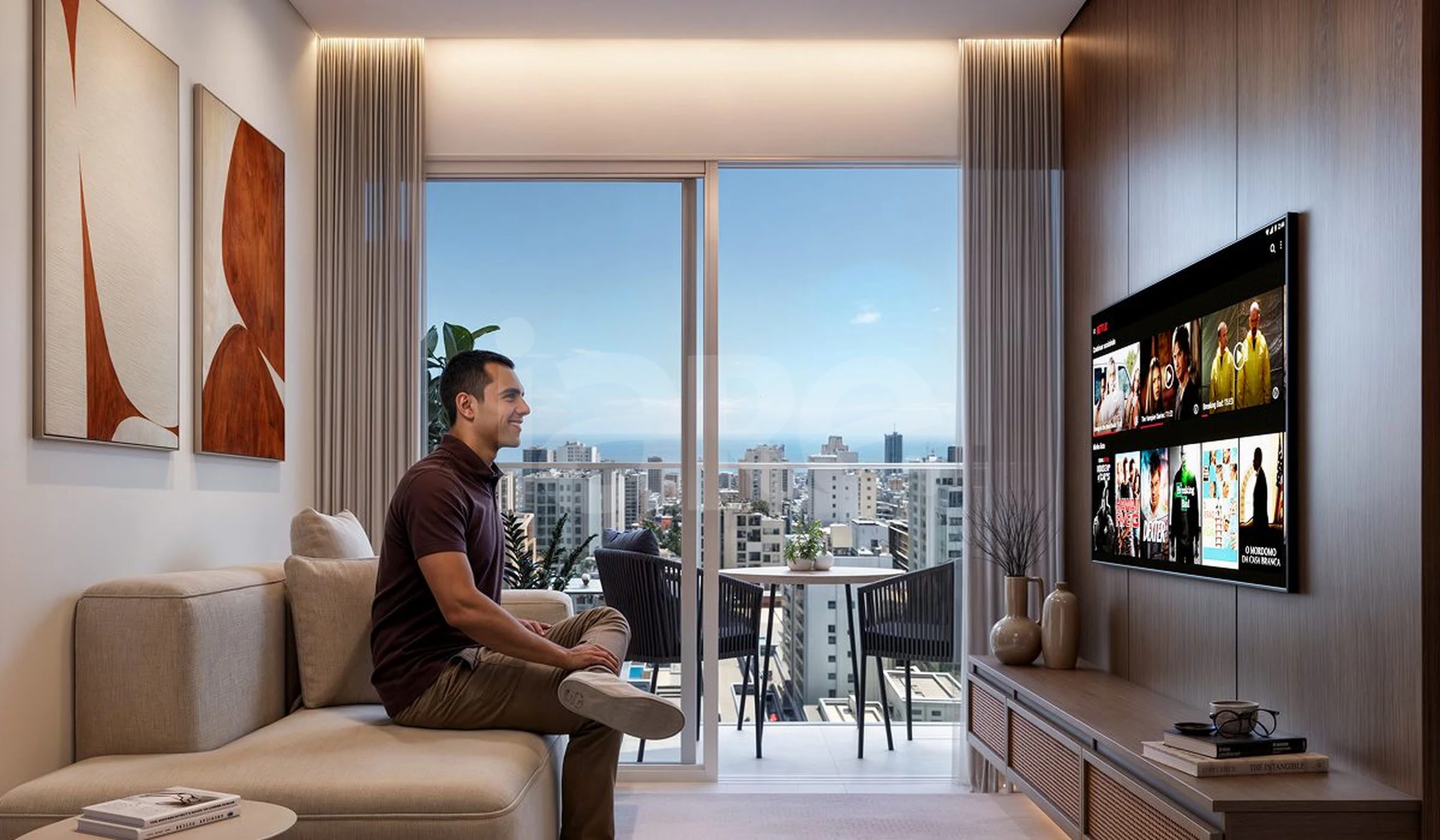 Chateau D’Belli - Apartamento com 45 m², em Cabo Branco — foto 2