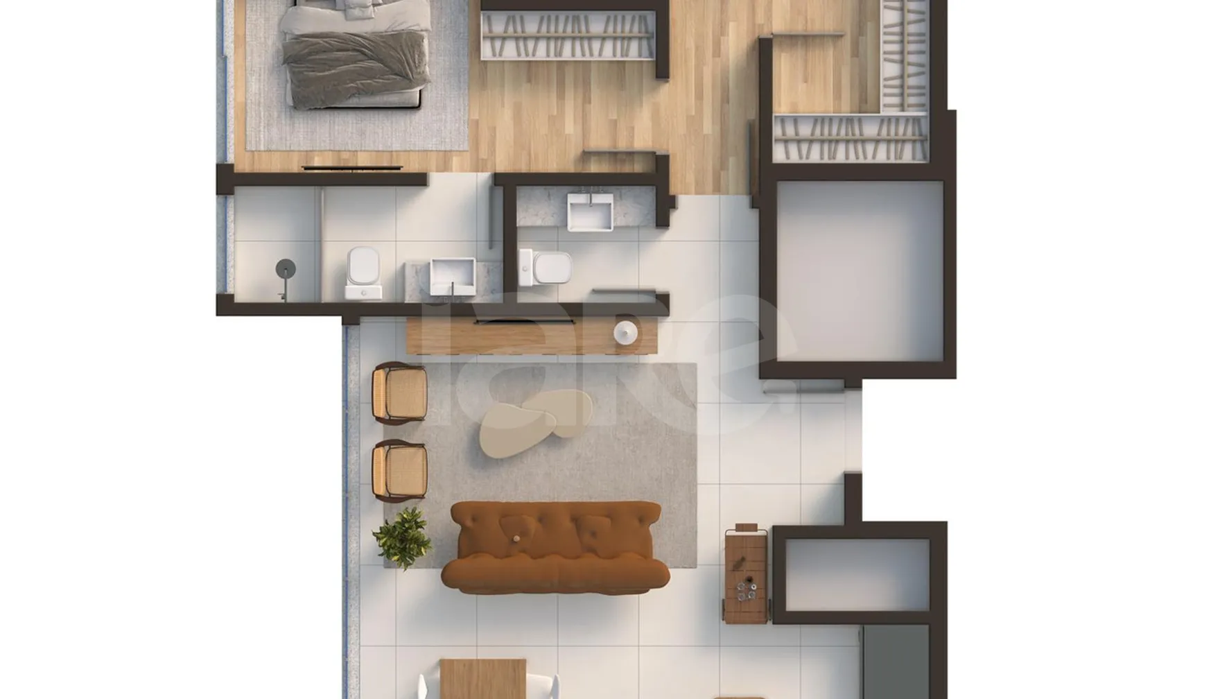Planta — Apartamento 123 m²