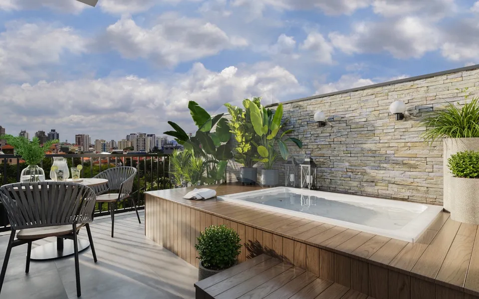 Théros Residencial - Studio com 19,4 m², em Alto da XV — foto 12