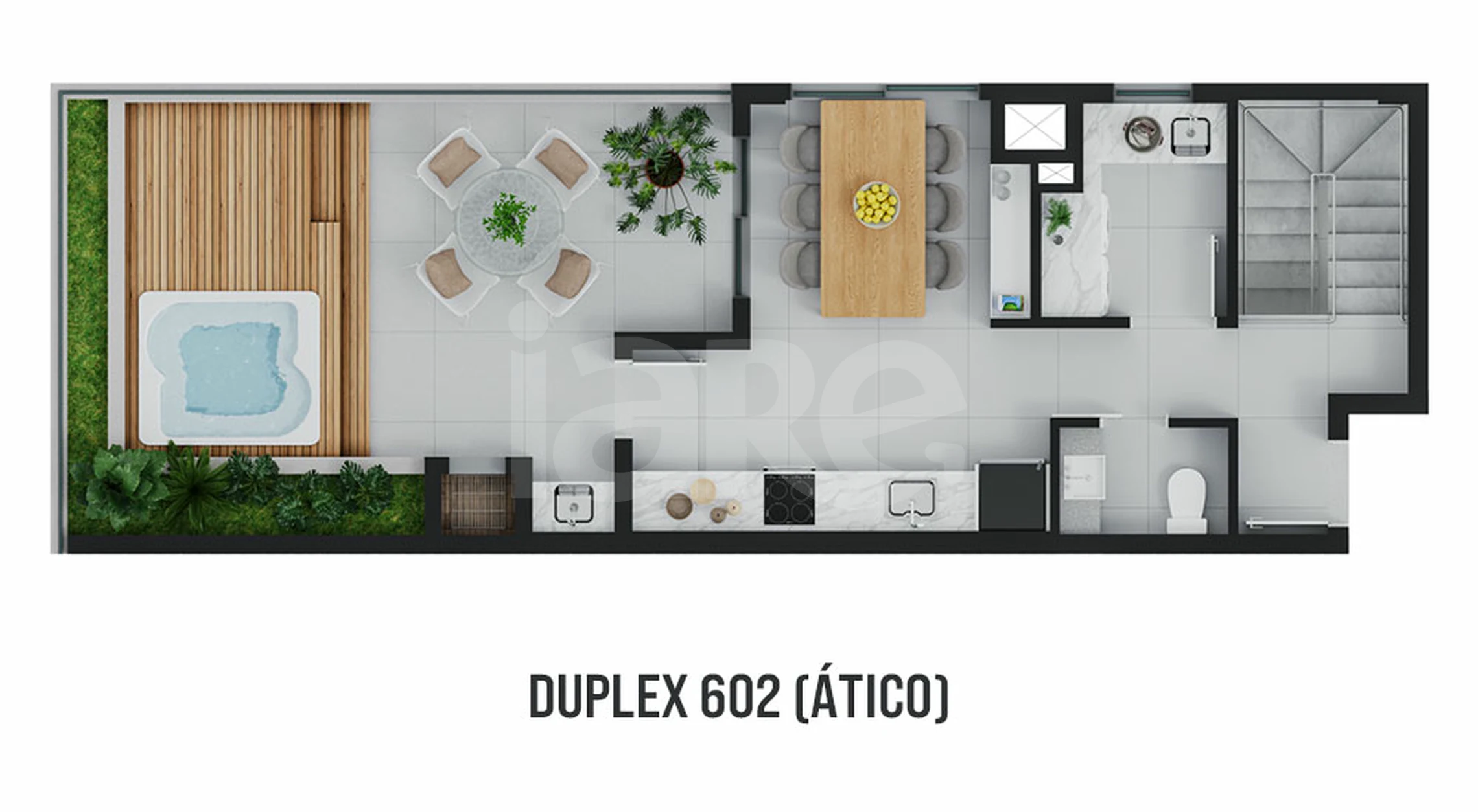Planta — Cobertura Duplex 142,08 m²