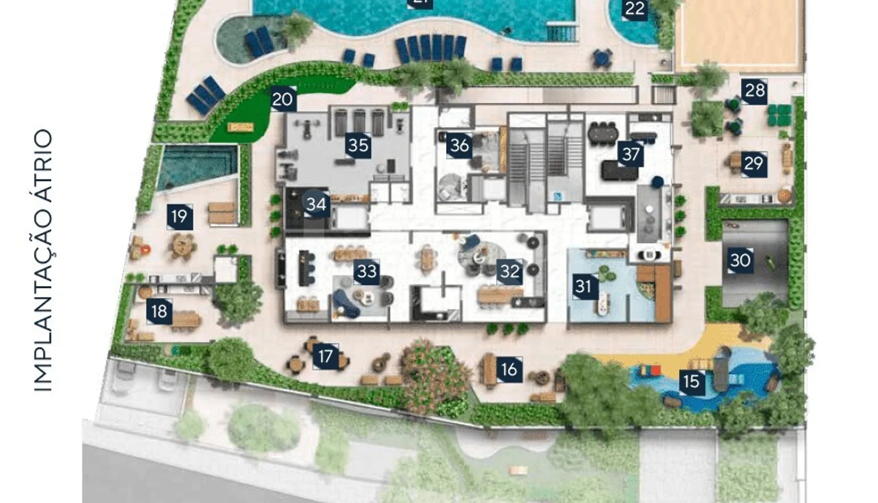 Planta — Pavimento lazer