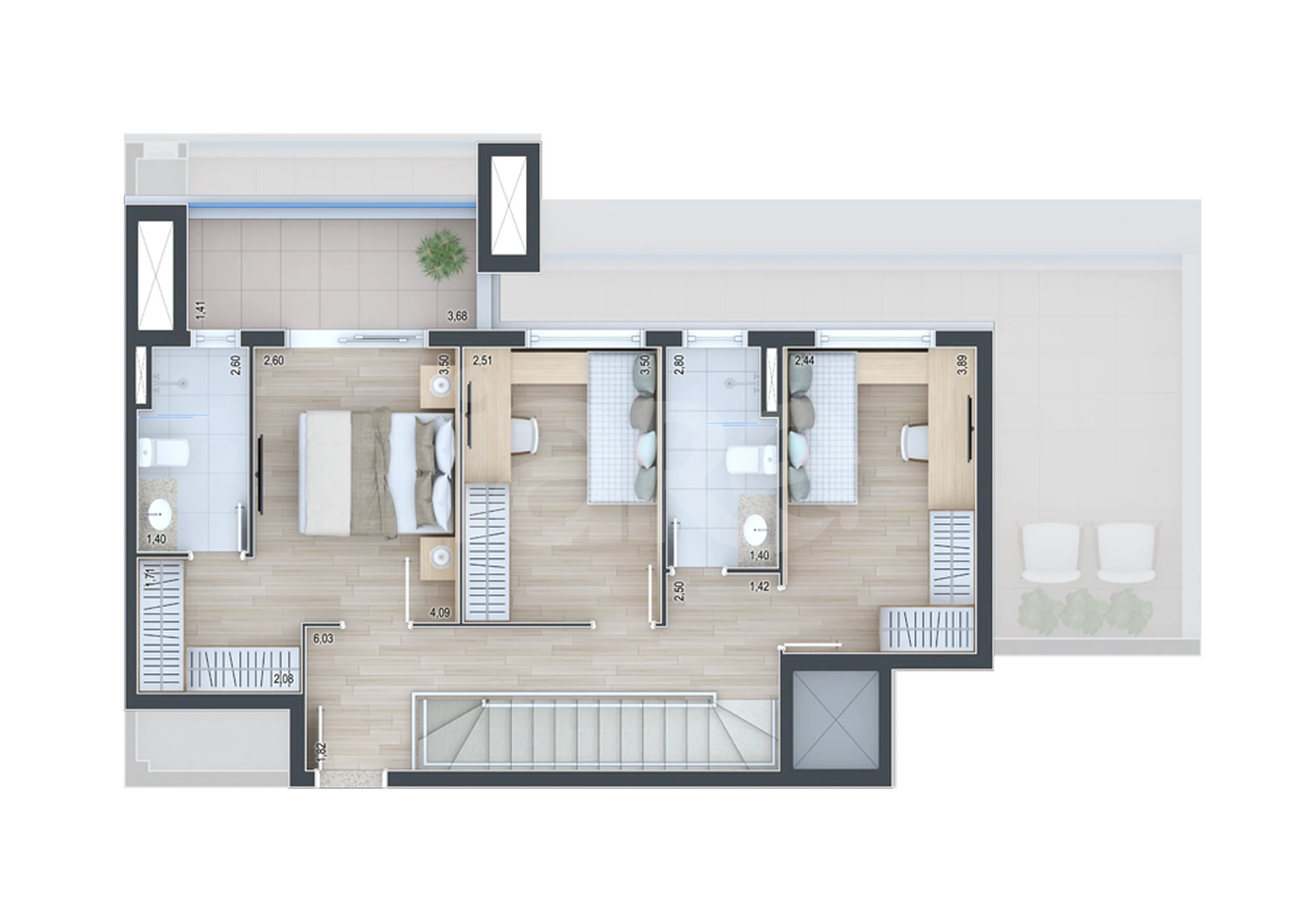 Planta — Garden 148,88 m²