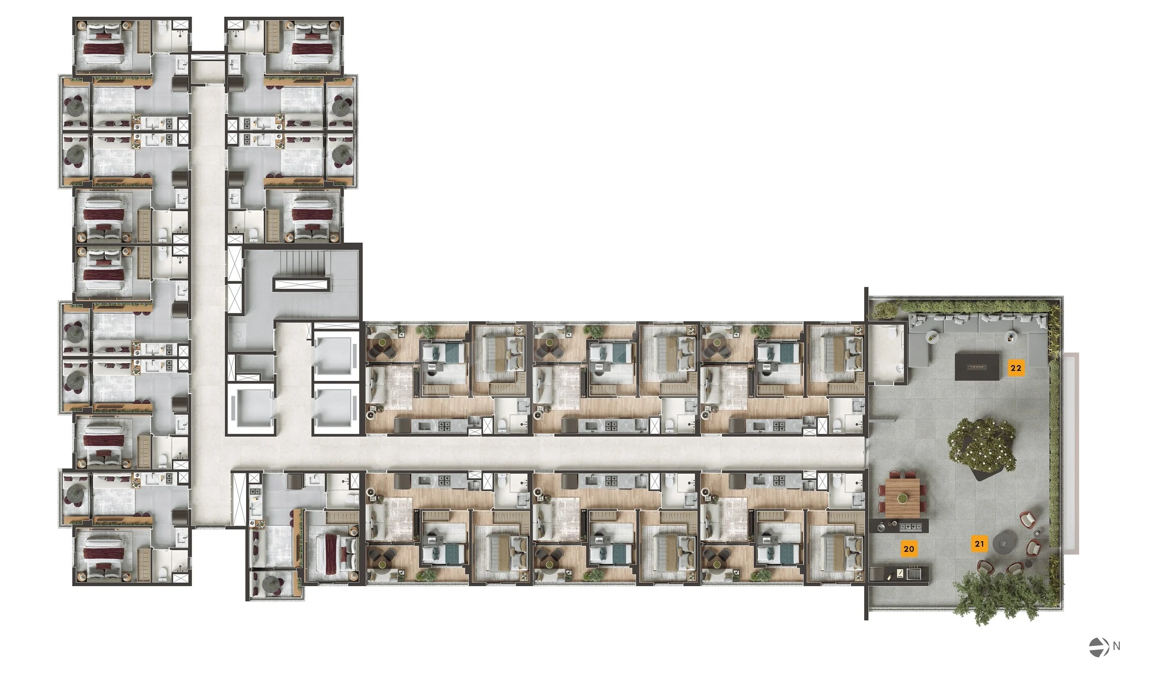 Planta — Pavimento 15