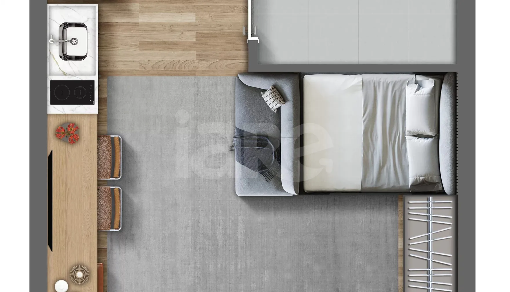Planta — Apartamento 29,66 m²