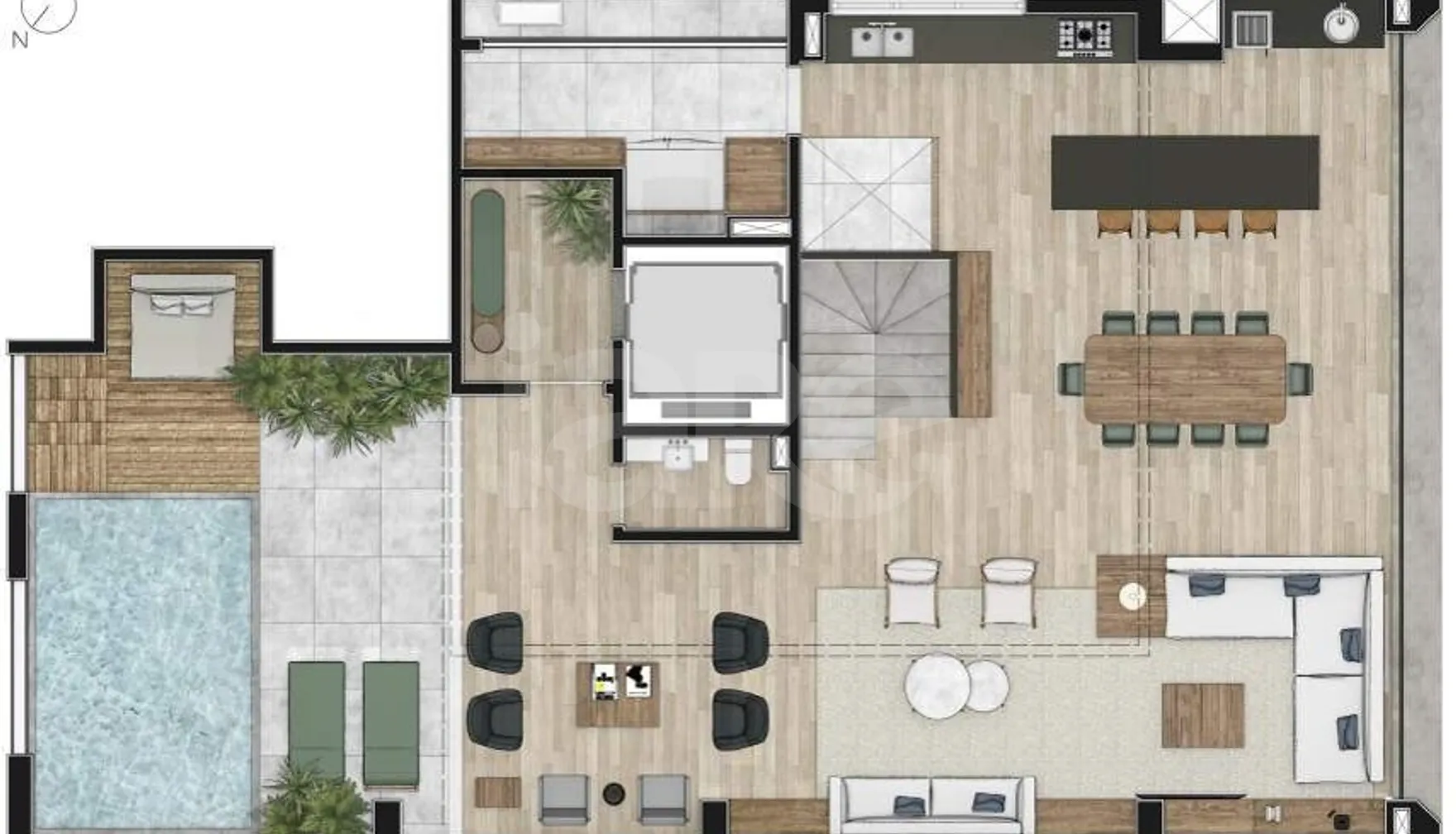 Planta — Garden 371,57 m²