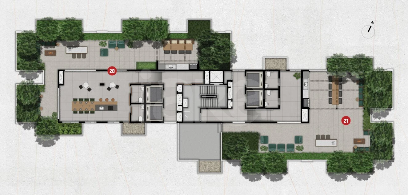 Planta — Pavimento rooftop