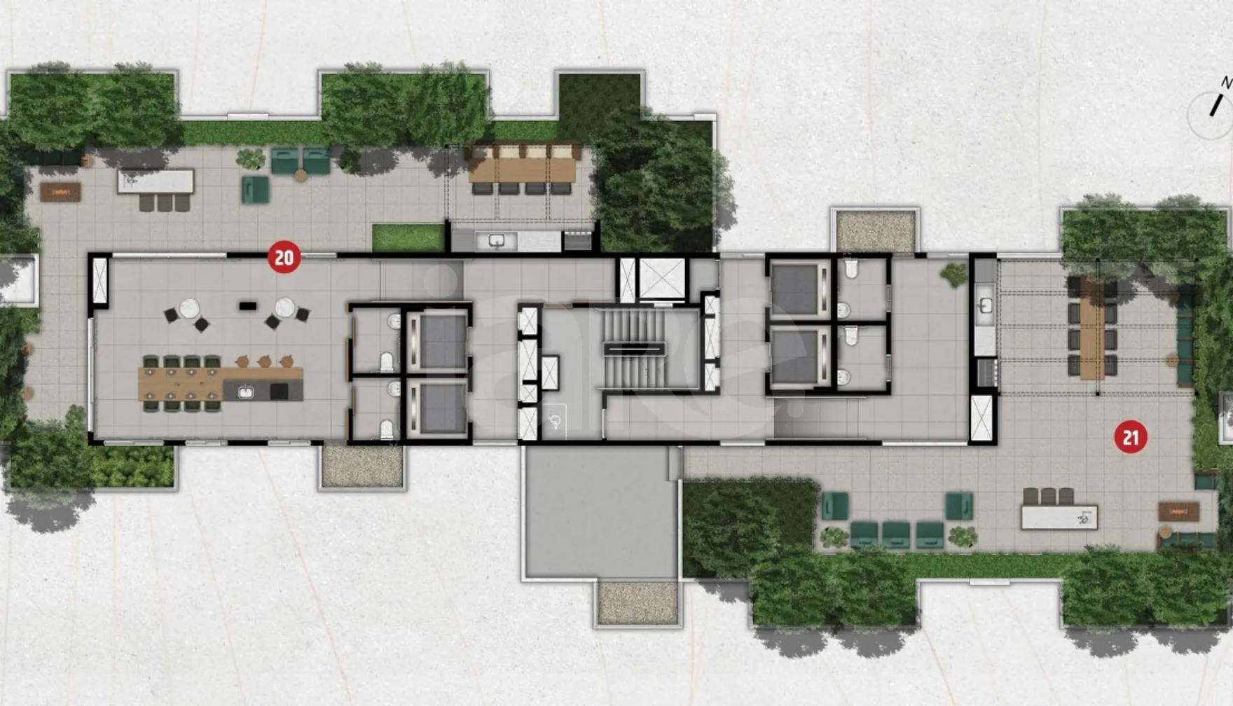 Planta — Pavimento rooftop