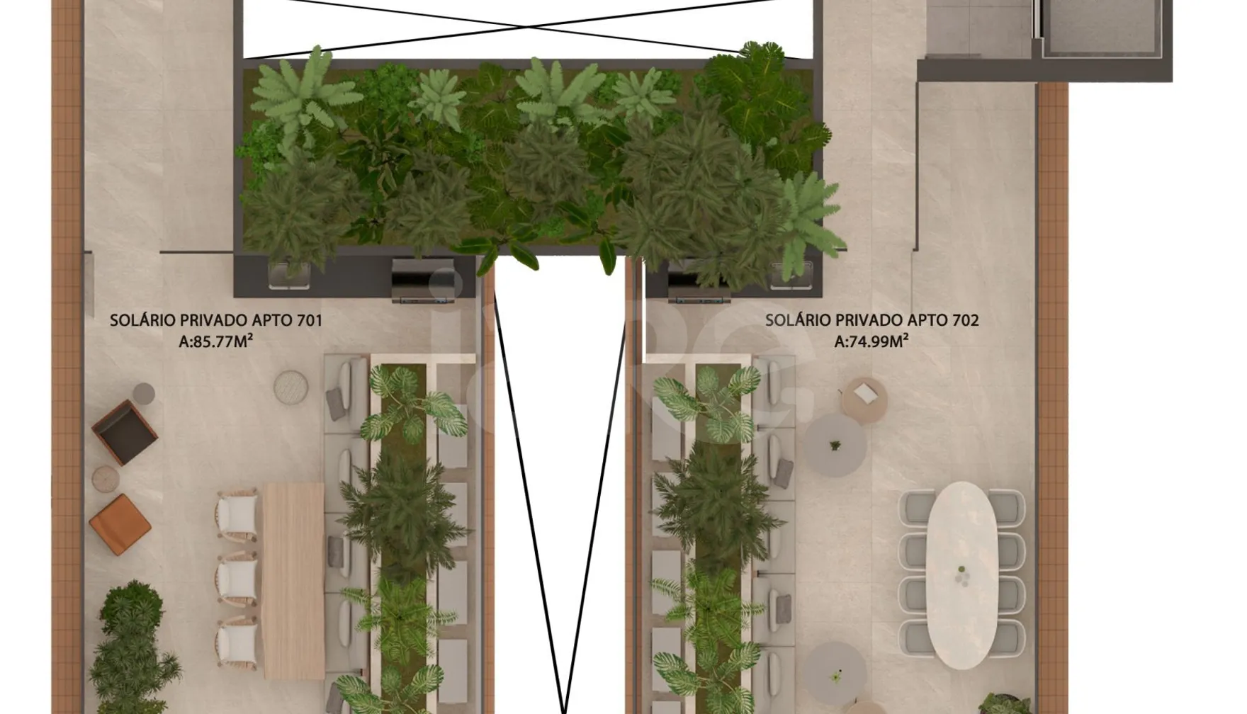 Planta — Pavimento rooftop