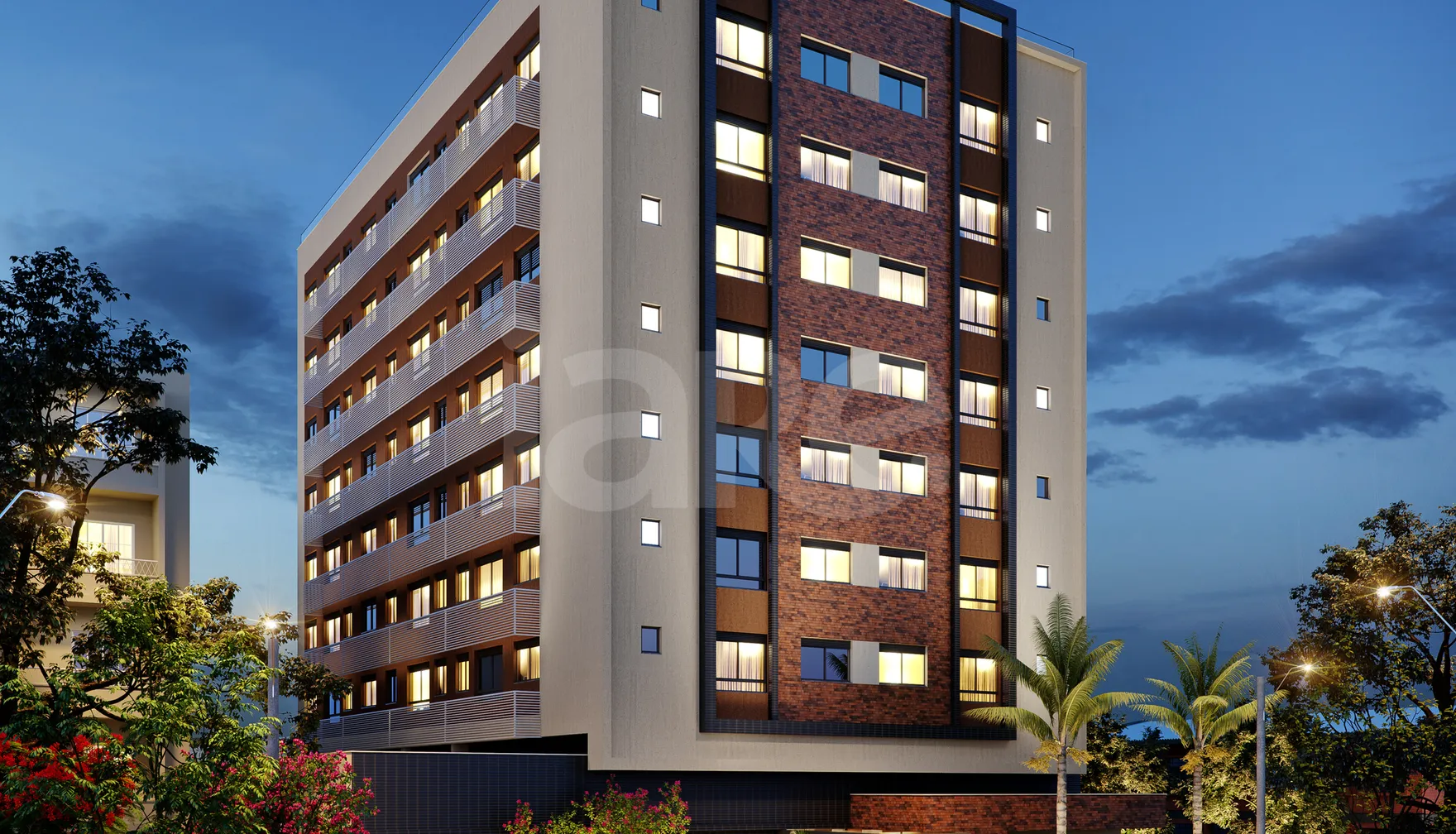 Giardino - Apartamento com 80,86 m², em Petrópolis — foto 1