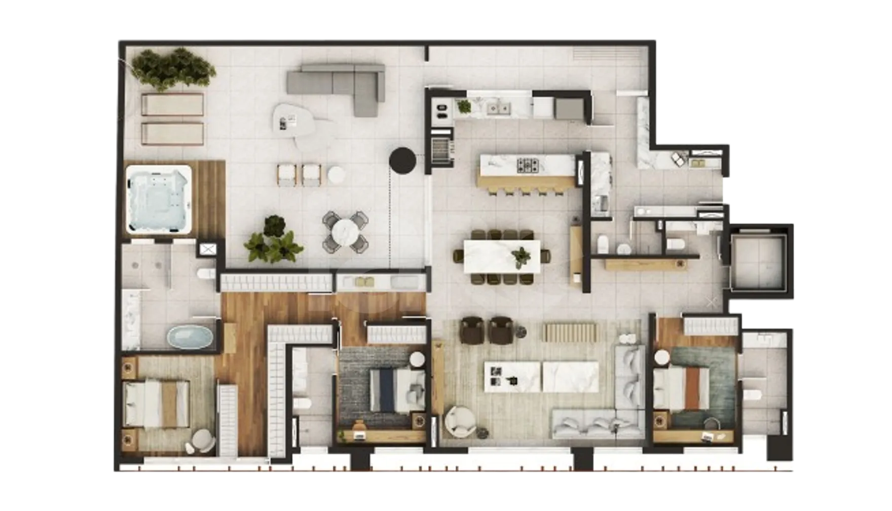 Planta — Garden 200,44 m²