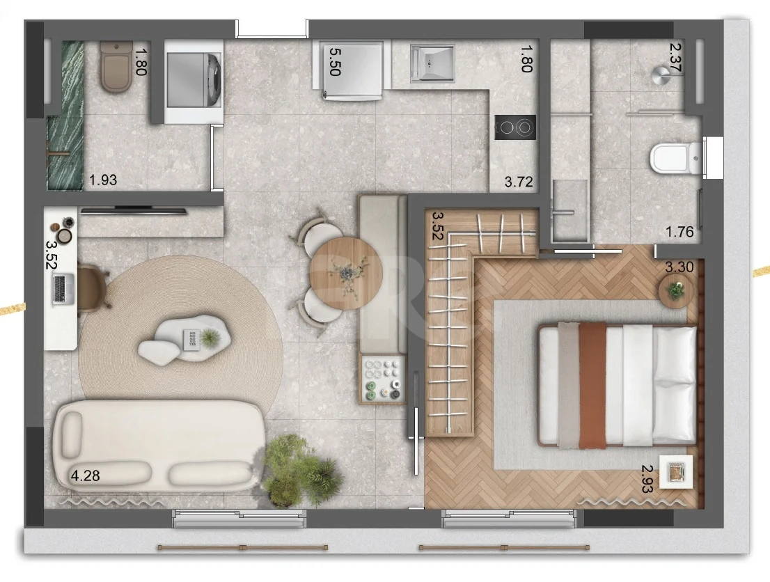Planta — Garden 60,13 m²