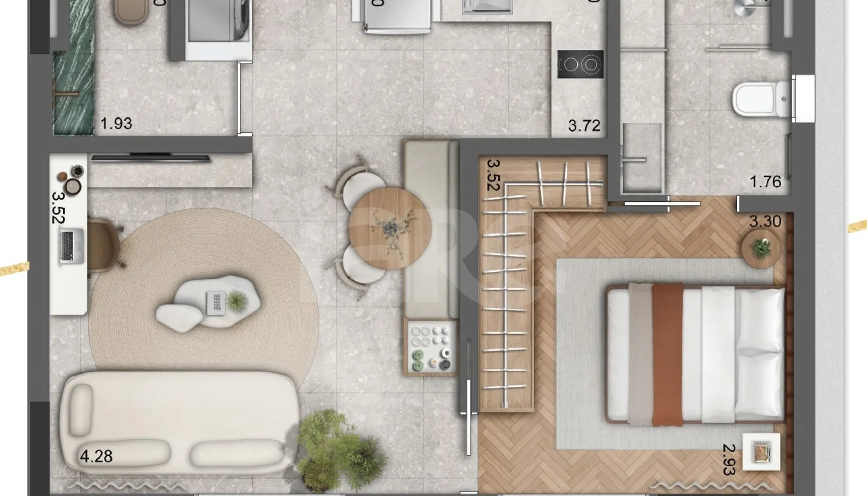 Planta — Garden 60,13 m²