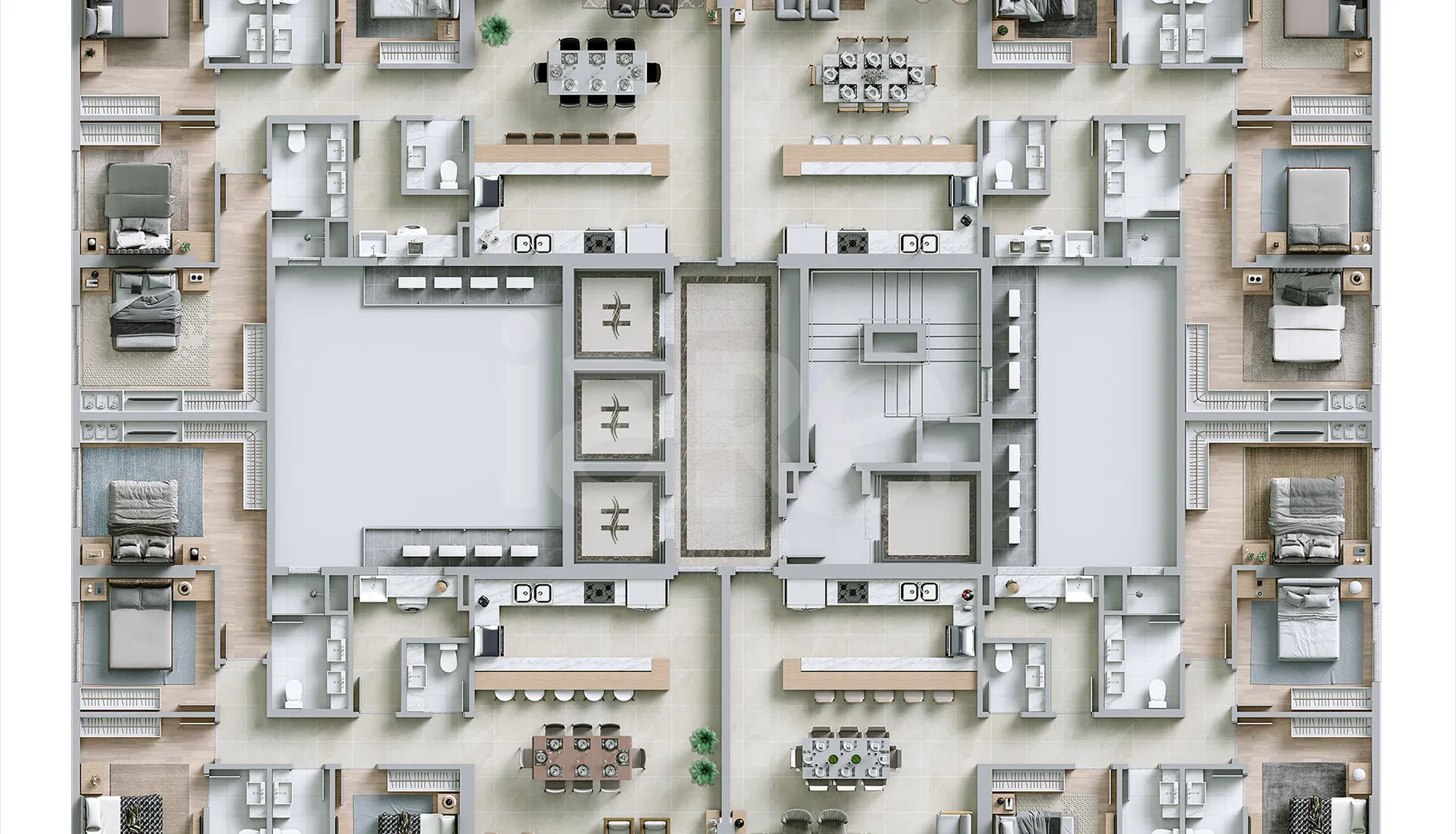 Planta — Pavimento diferenciado 2
