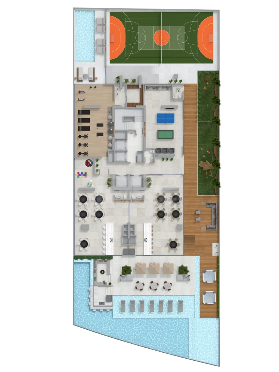 Planta — Pavimento lazer